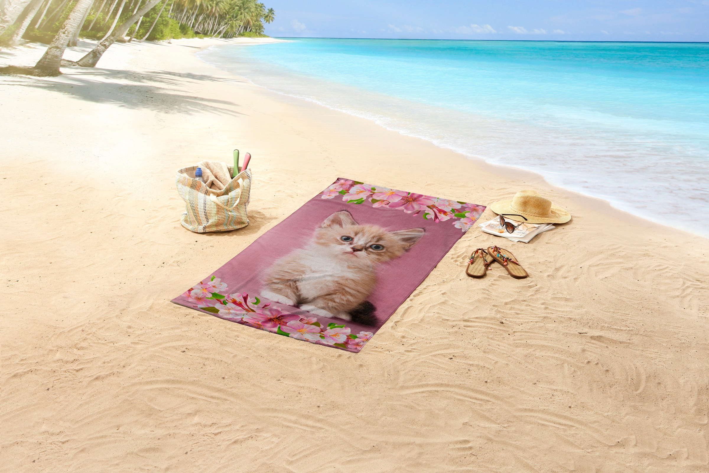 good morning Strandtuch "Look" Mikrofaser, 75x150, Schnelltrocknend, Kind, günstig online kaufen