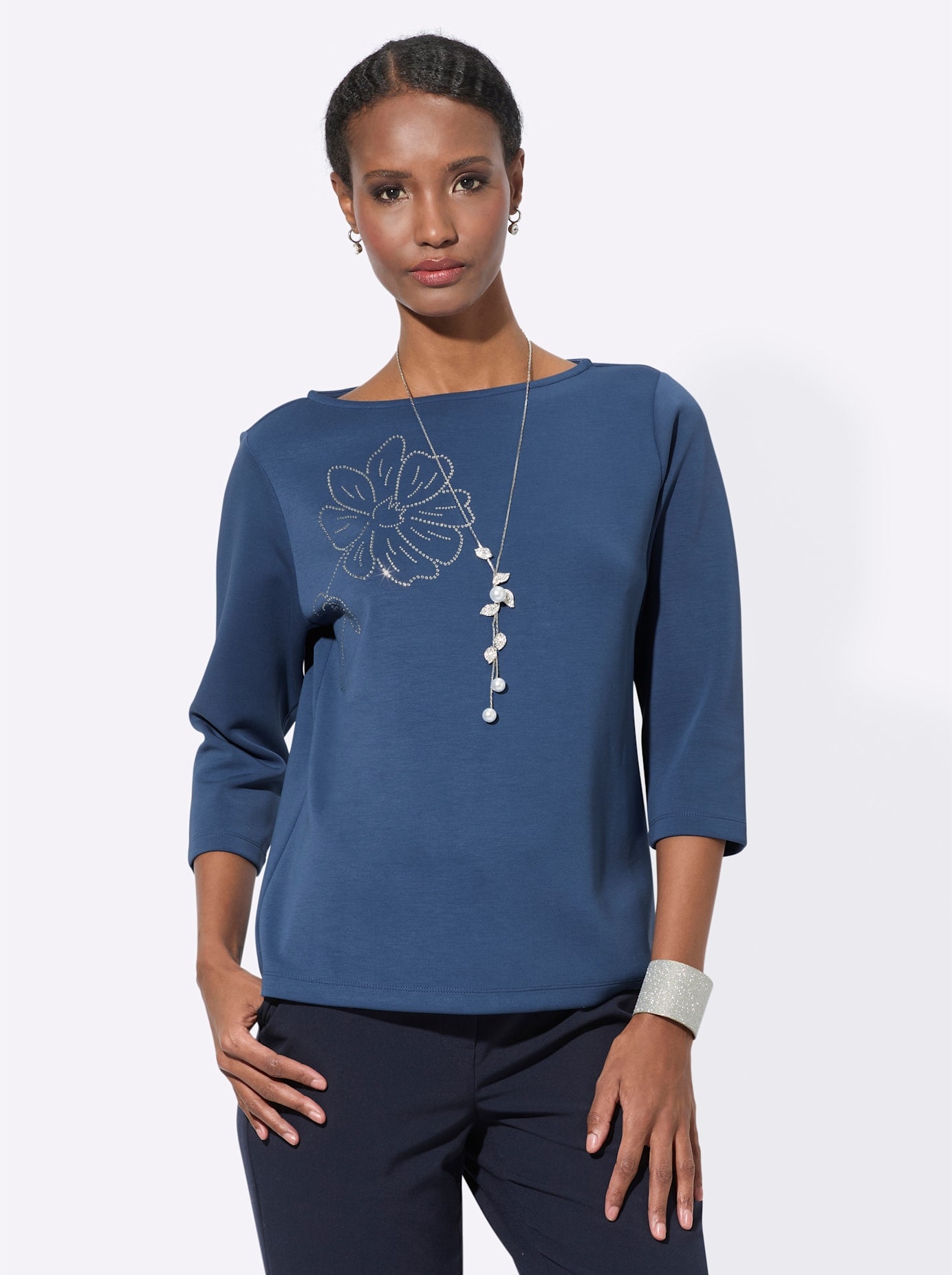 creation L 3/4-Arm-Shirt "Modal-Mix-Shirt" 1 Stk. tlg. günstig online kaufen
