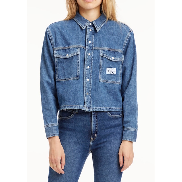 Calvin Klein Jeans Jeansbluse, mit Hemdblusenkragen für kaufen | BAUR
