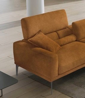 Egoitaliano Ecksofa »Masu, Design trifft sensationellen Sitzkomfort«, inkl. 2 Kissenrollen, Rückenelemente manuell verstellbar, Metallfüße
