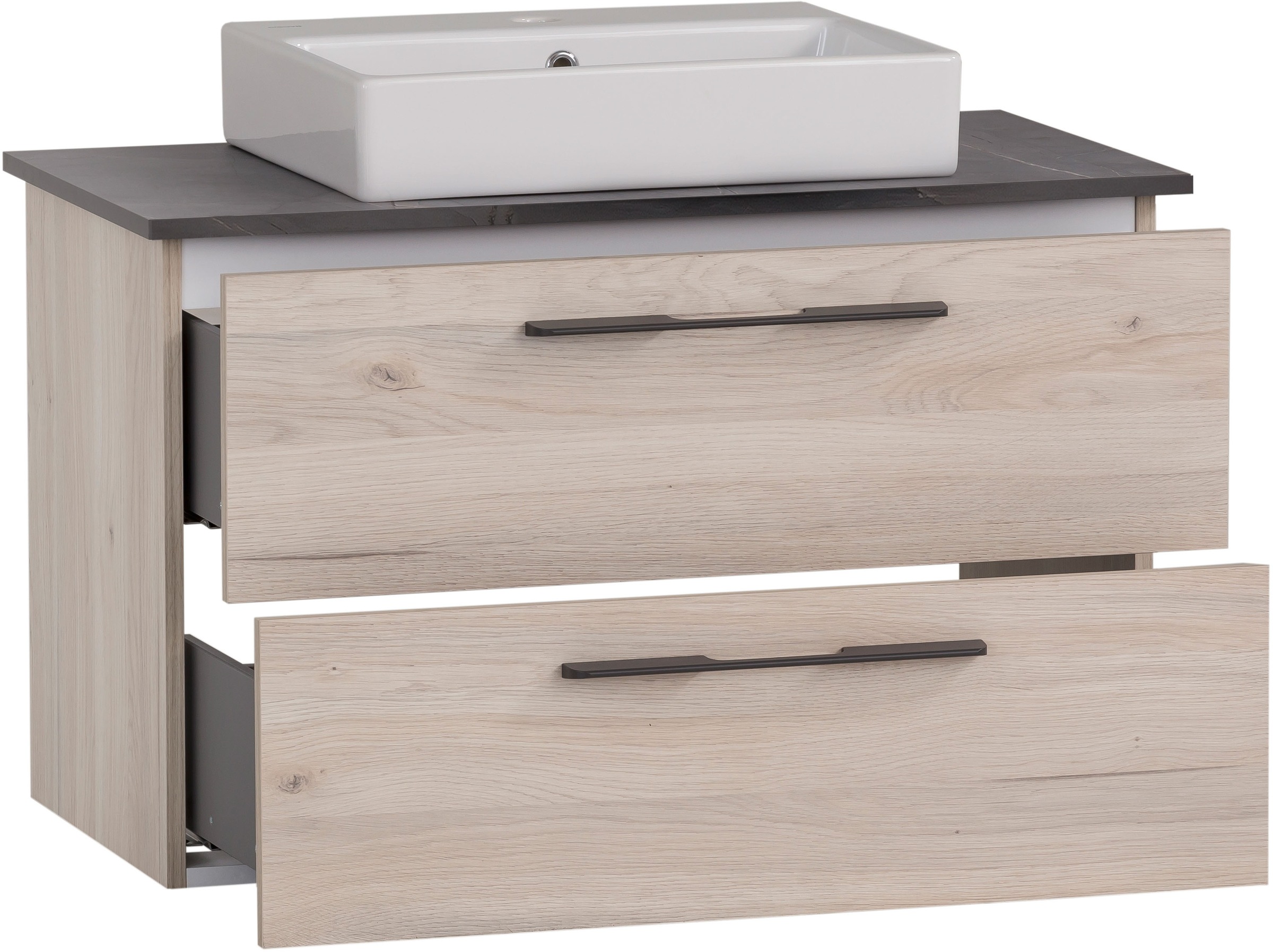 Schildmeyer Waschtisch "Maxim, Sandeiche + Marmor" 3 Stk. tlg. Made in Germ günstig online kaufen