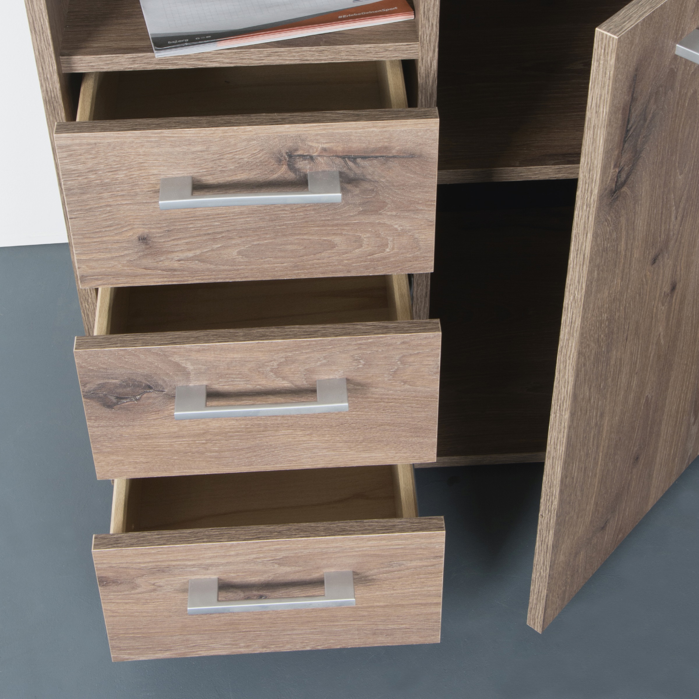 VOGL Möbelfabrik Schreibtisch, schwenkbare Tischplatte, platzsparend, Made in Germany
