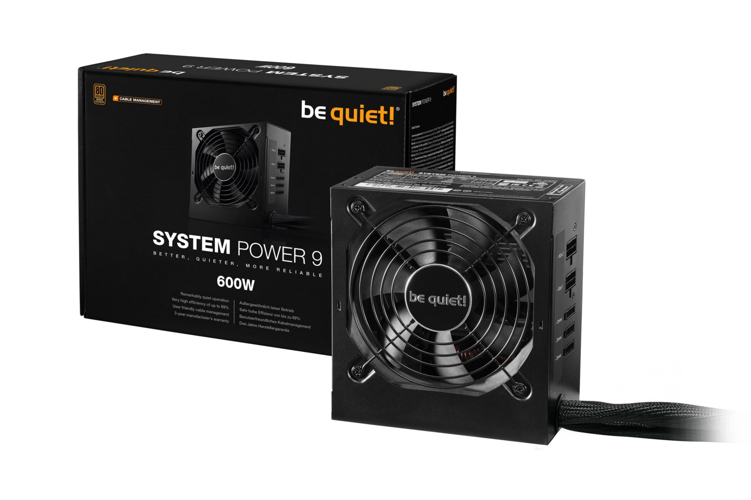 be quiet! Netzteil »System Power 9, 600W«