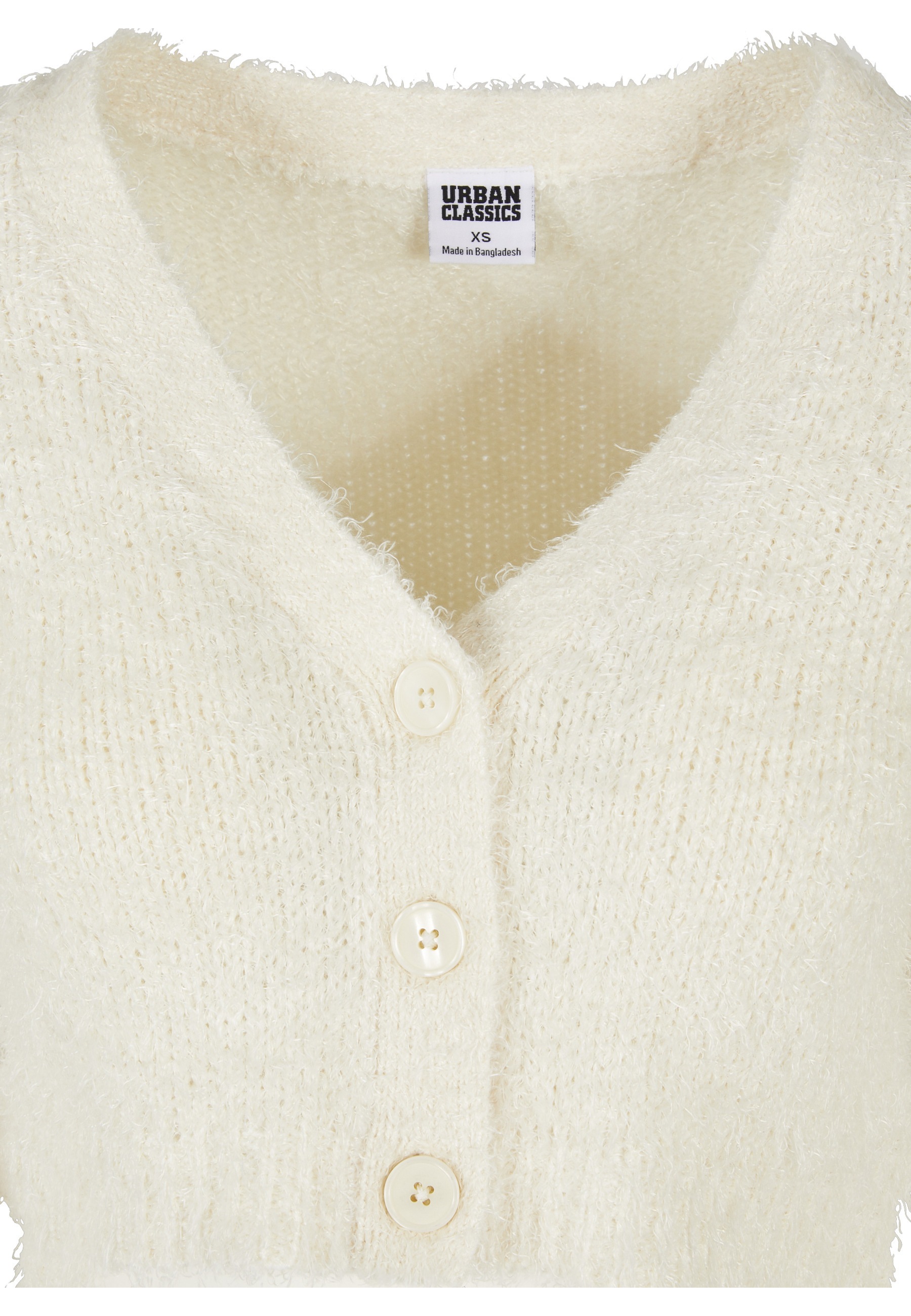 Thumbnail - URBAN CLASSICS Strickjacke "Urban Classics Damen Ladies Cropped Feather Cardigan" 1 Stk.