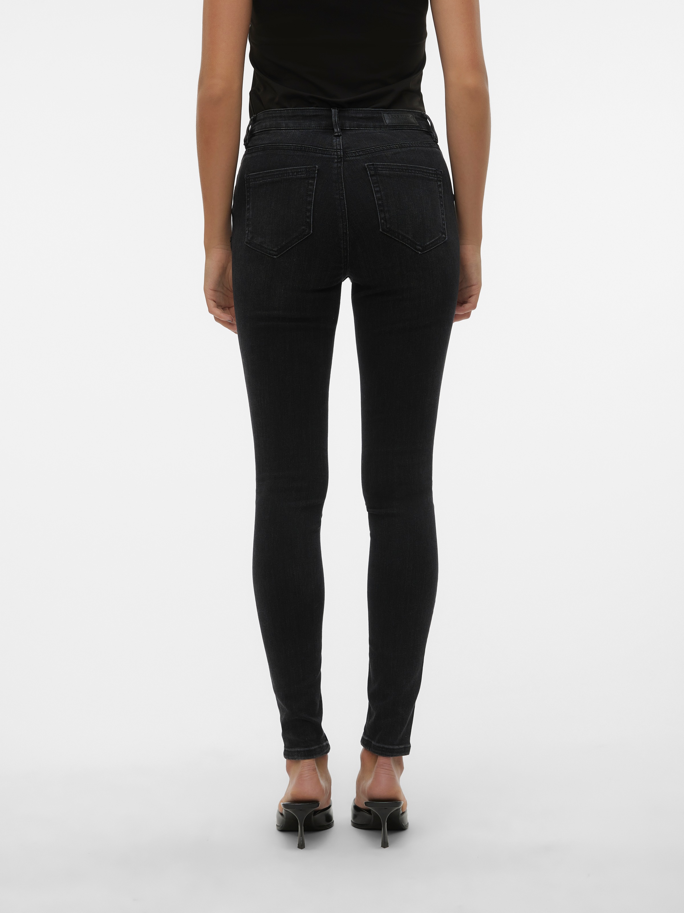 Vero Moda Skinny-fit-Jeans "VMFLASH MR SKINNY JEANS LI111 NOOS" Baumwollmis günstig online kaufen