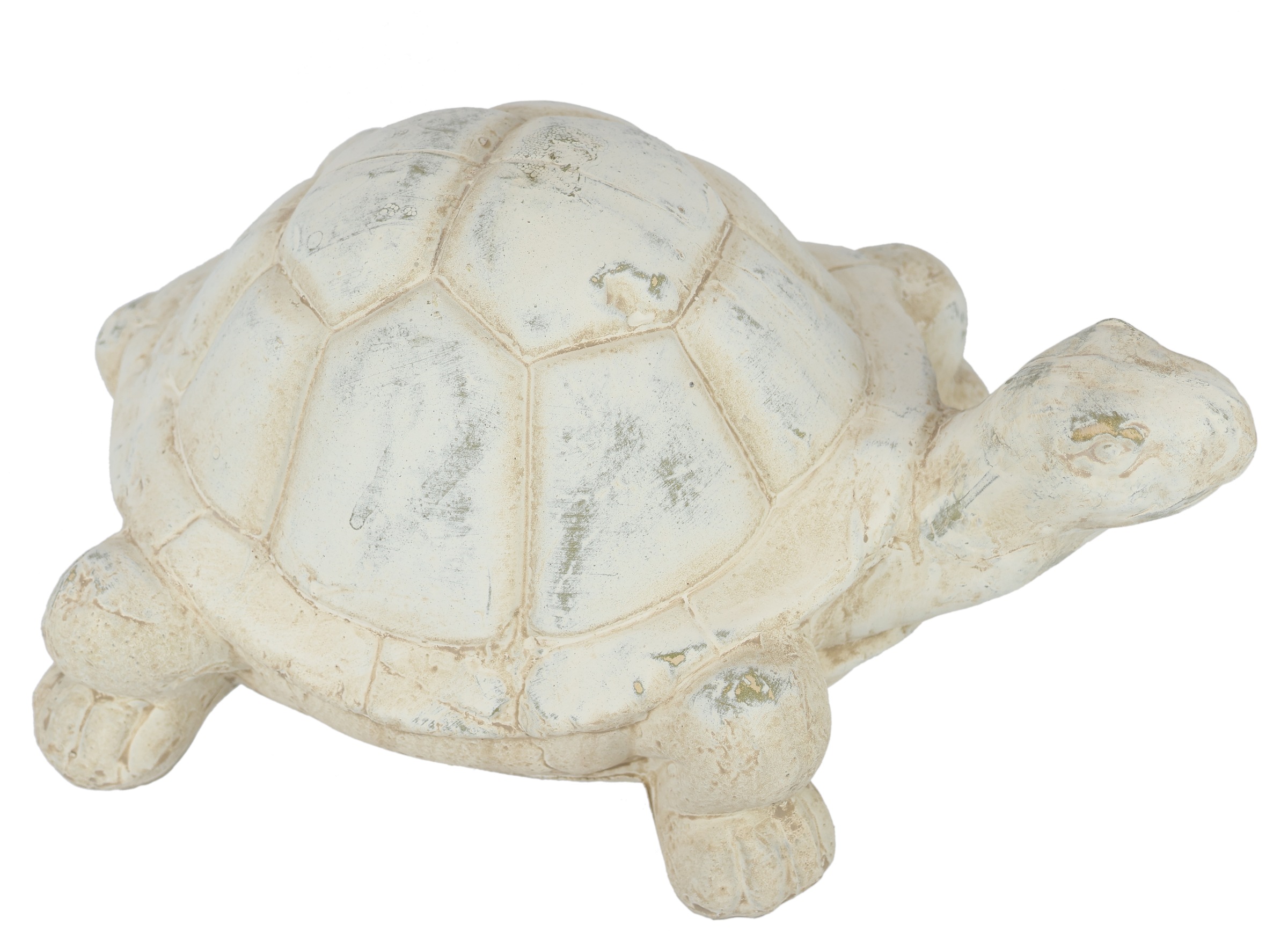 Dekofigur I.GE.A. "Schildkröte aus Keramik", beige (creme), B:17cm H:12cm, Keramik, Dekofiguren, Deko Garten Figur Antik-Look Panzertier Gartendeko Tierfigur Statue 2