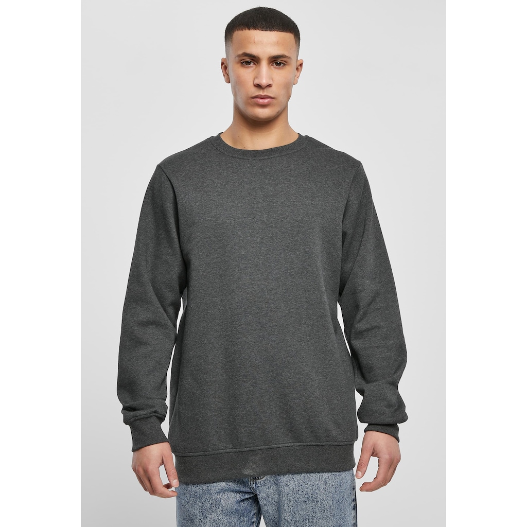 URBAN CLASSICS Rundhalspullover »Urban Classics Herren Basic Terry Crew«, (1 tlg.)