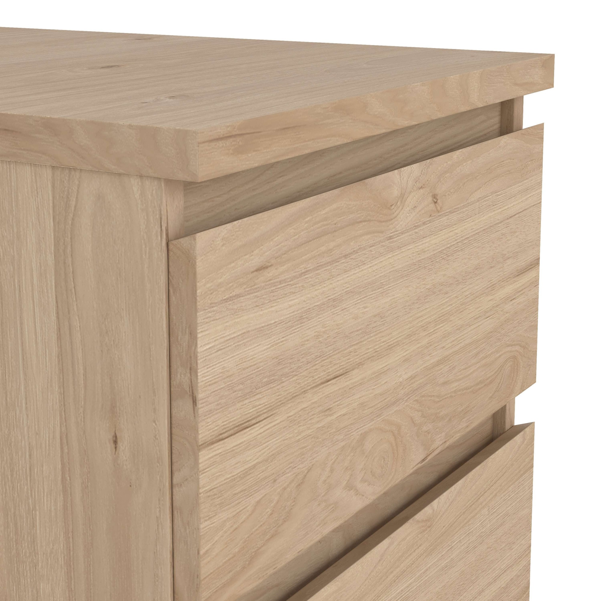 Home affaire Nachttisch »Naia, 2 Schubladen, Aufbewahrung für das Schlafzimmer, grifflose Front« Modern, skandinavisches Design, Schmal, in mehreren Farben