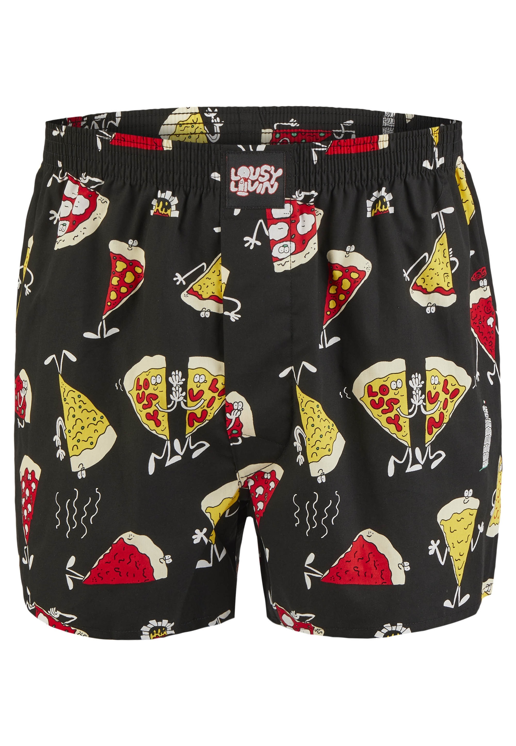Lousy Livin Boxershorts »Pizza & Chilli« mit buntem Allover-Print