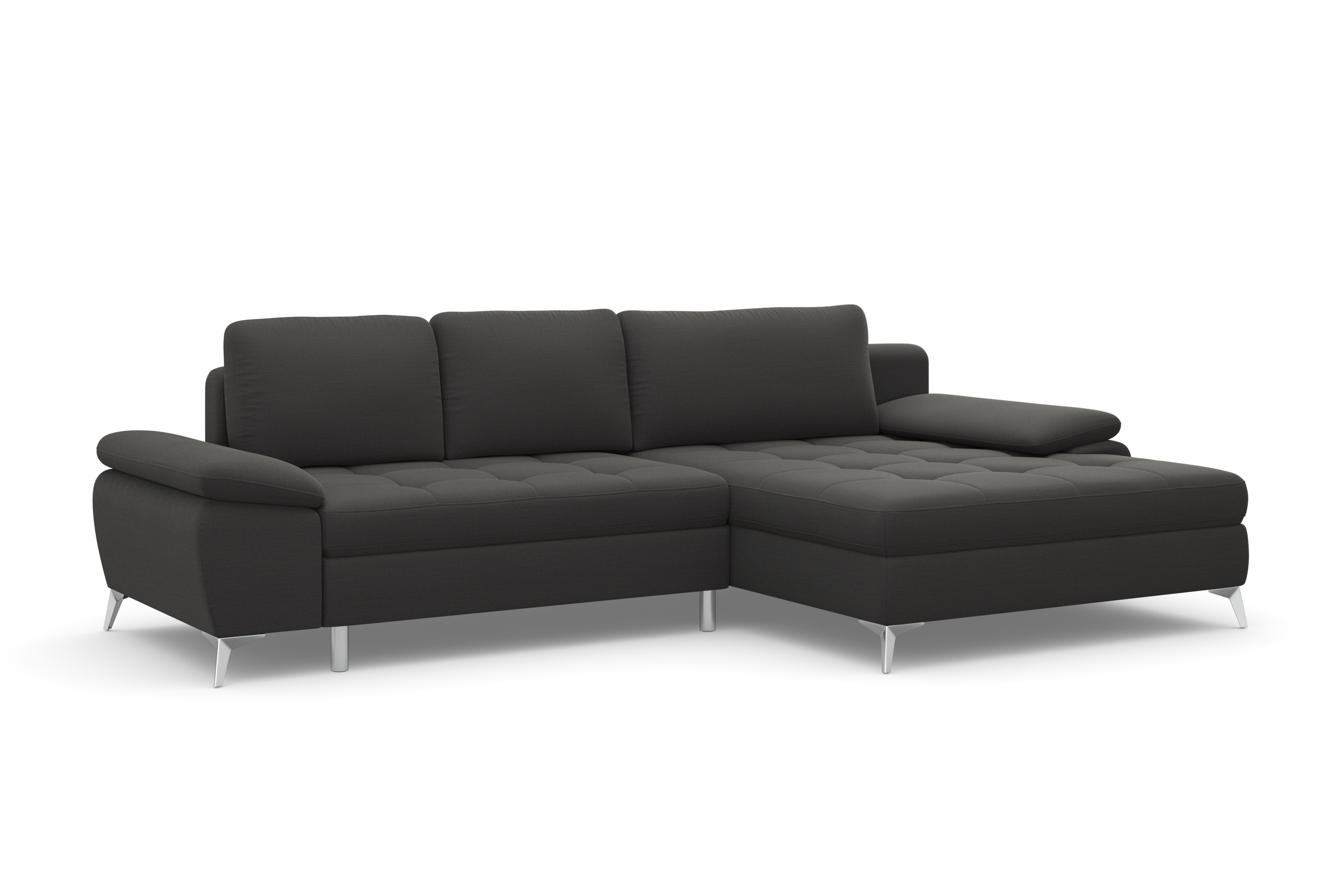 Thumbnail - sit&more Ecksofa "Latigo L-Form" mit Mega-Recamiere, wahlweise mit Bettfunktion und Bettkasten