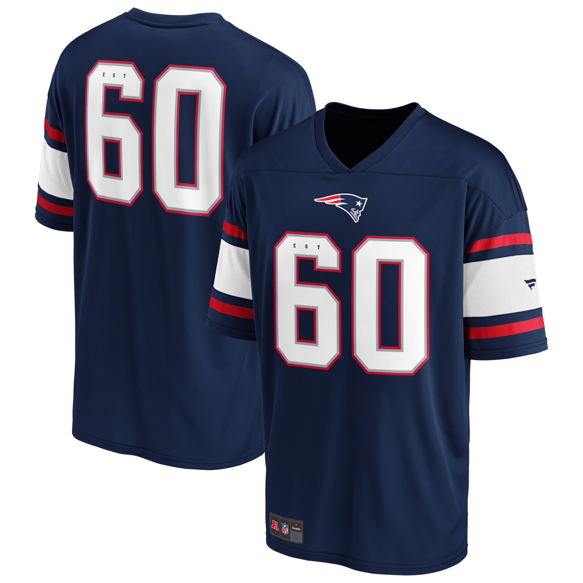 FANATICS Herren Footballtrikot "Fanatics Trikot New England Patriots Foundation Supporters", blau, Gr. L, 100% Polyester, Trikots