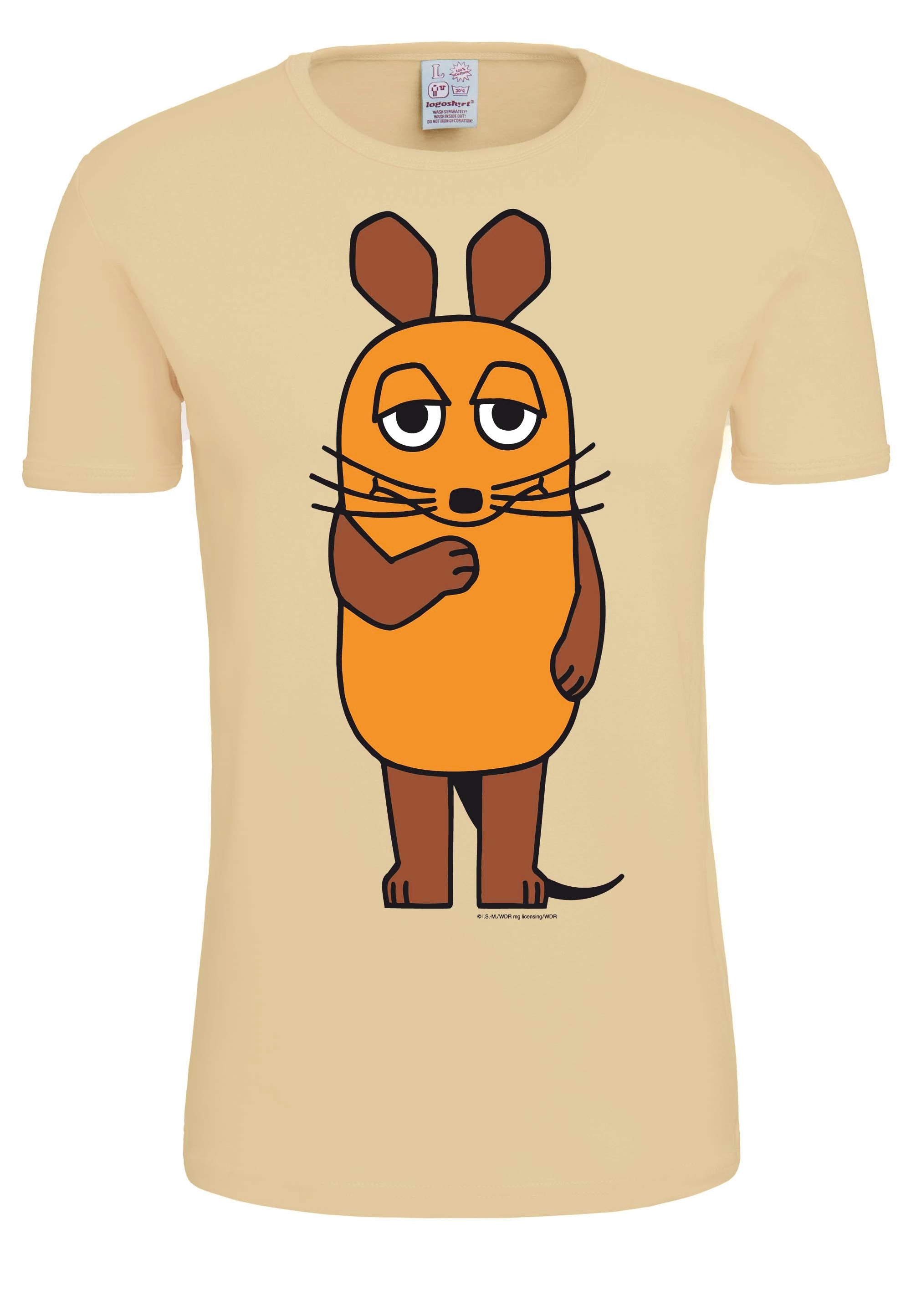 LOGOSHIRT T-Shirt »Die Sendung mit der Maus«, mit lizenziertem Design