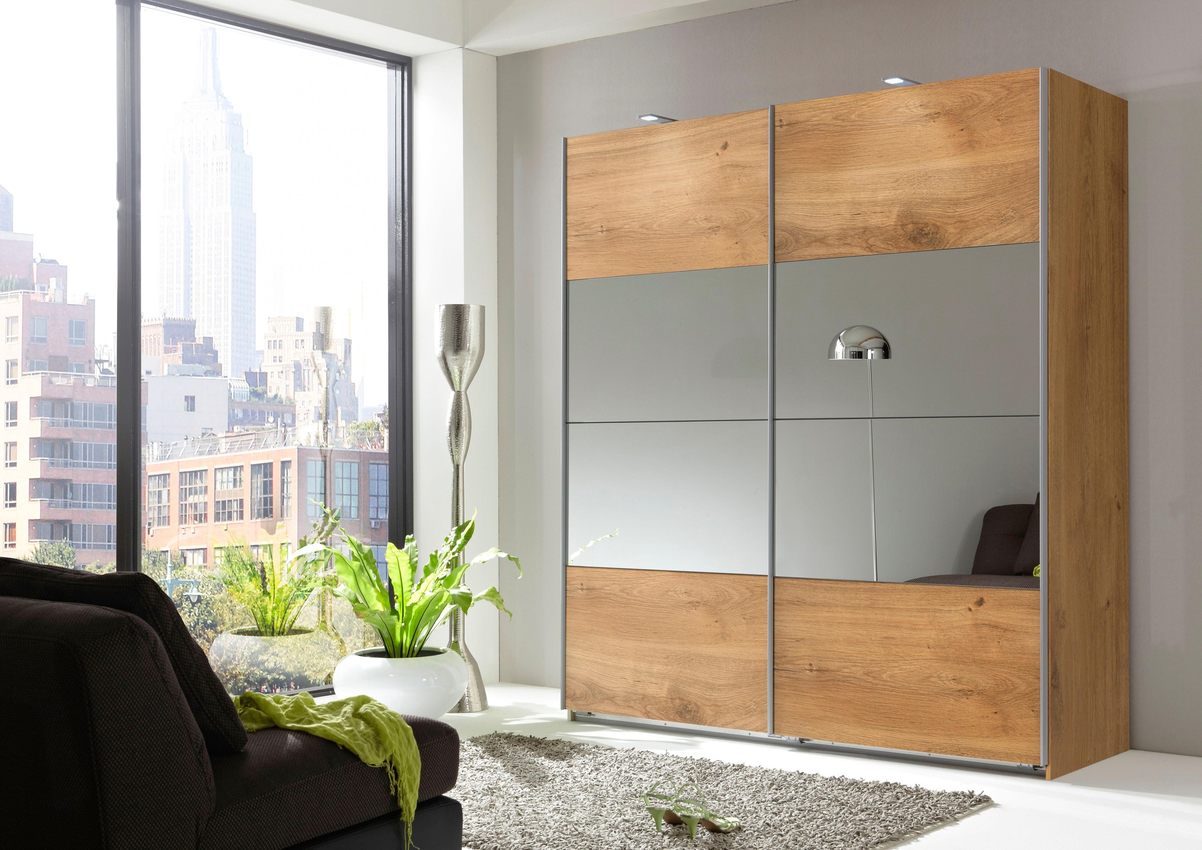 Wimex Schwebetürenschrank »Easy« mit Teilspiegel