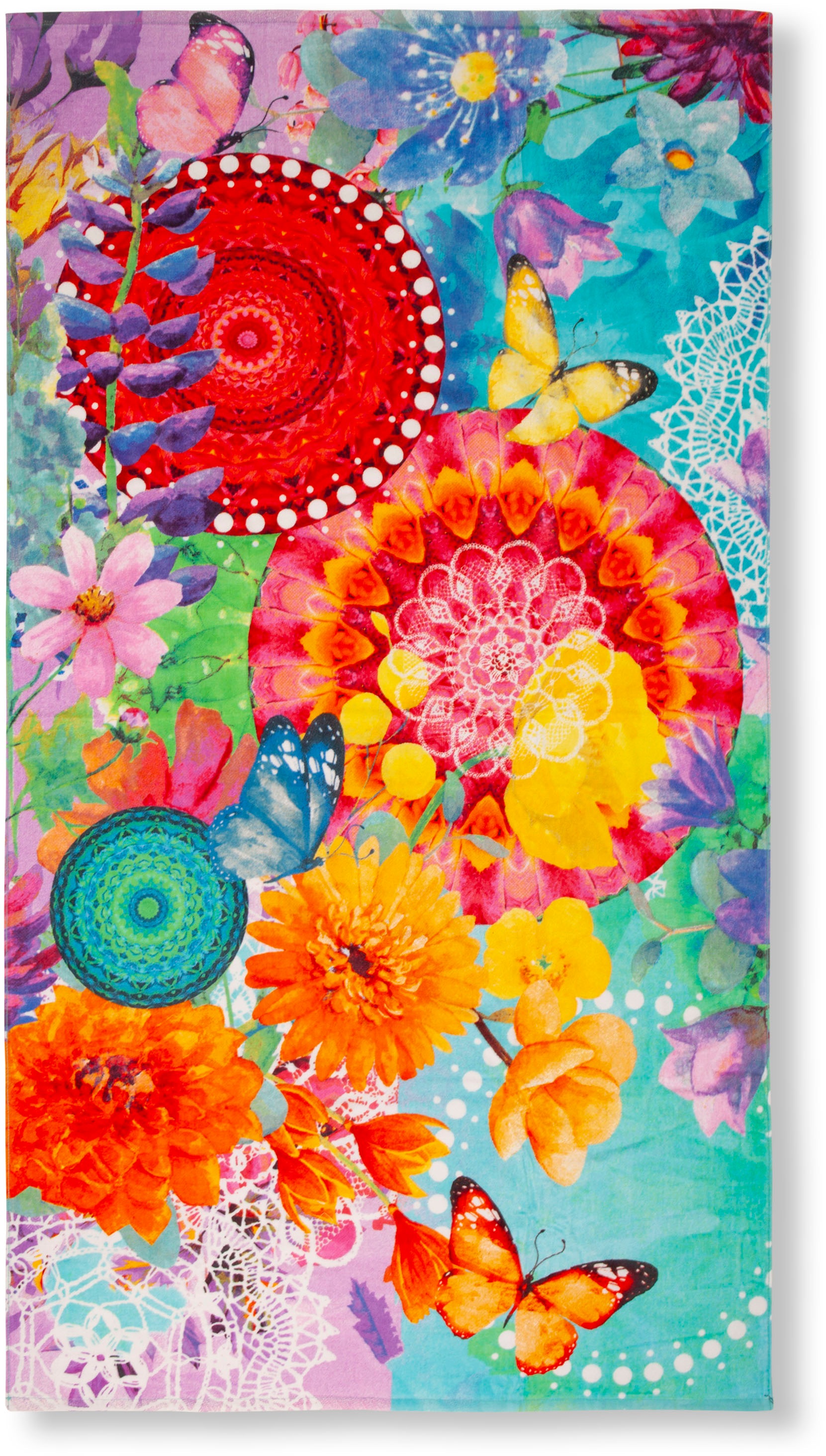 hip Strandtuch "Vitori" 100% Baumwolle, Velours, 100x180, Weich, Strand, Ma günstig online kaufen