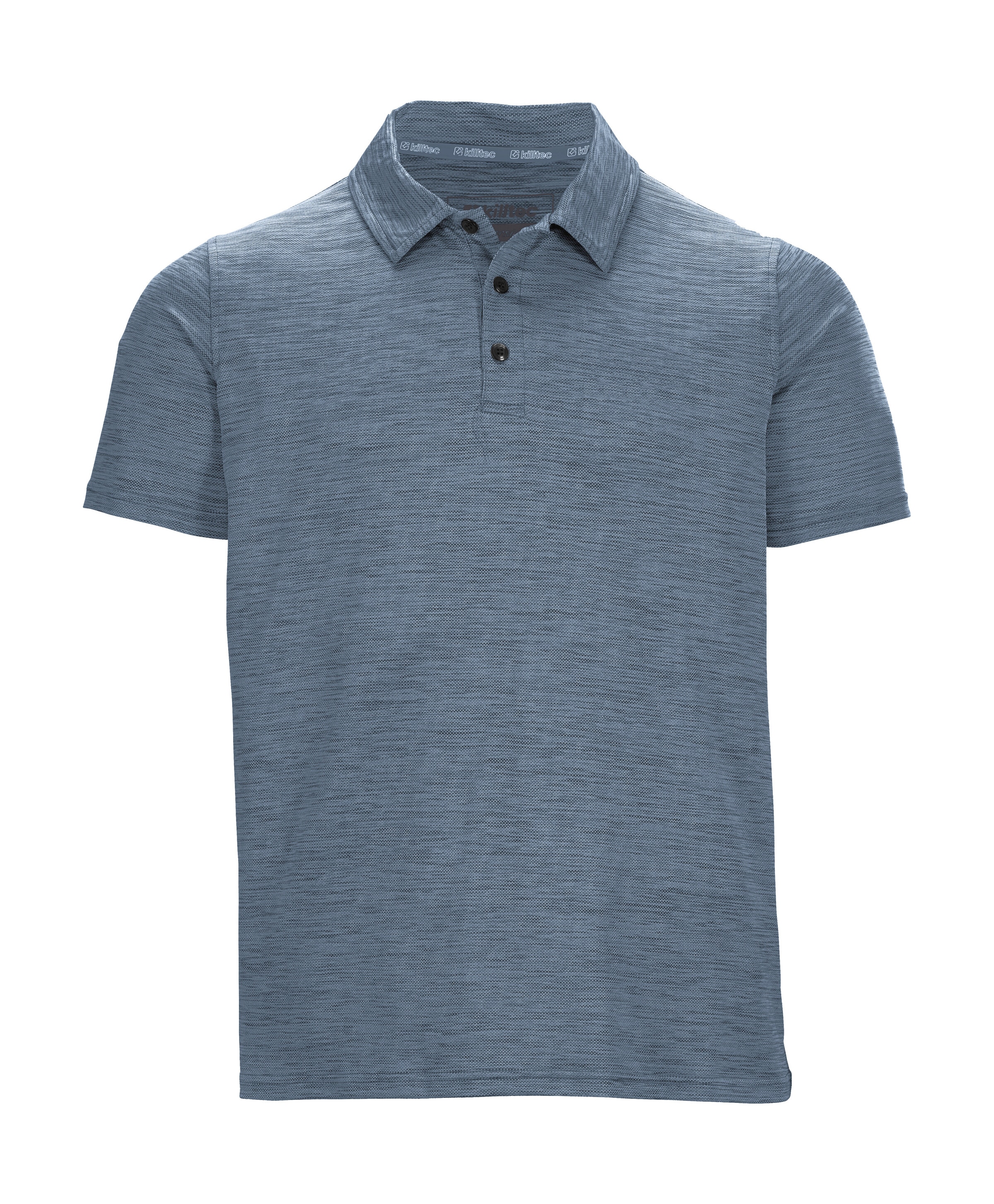Poloshirt KILLTEC "MN PL SHRT", Herren, Gr. 4XL, blau, Obermaterial: 94% Polyester, 6% Elasthan, Shirts, Feuchtigkeitstransportierendes, schnelltrocknendes Melange-Poloshirt