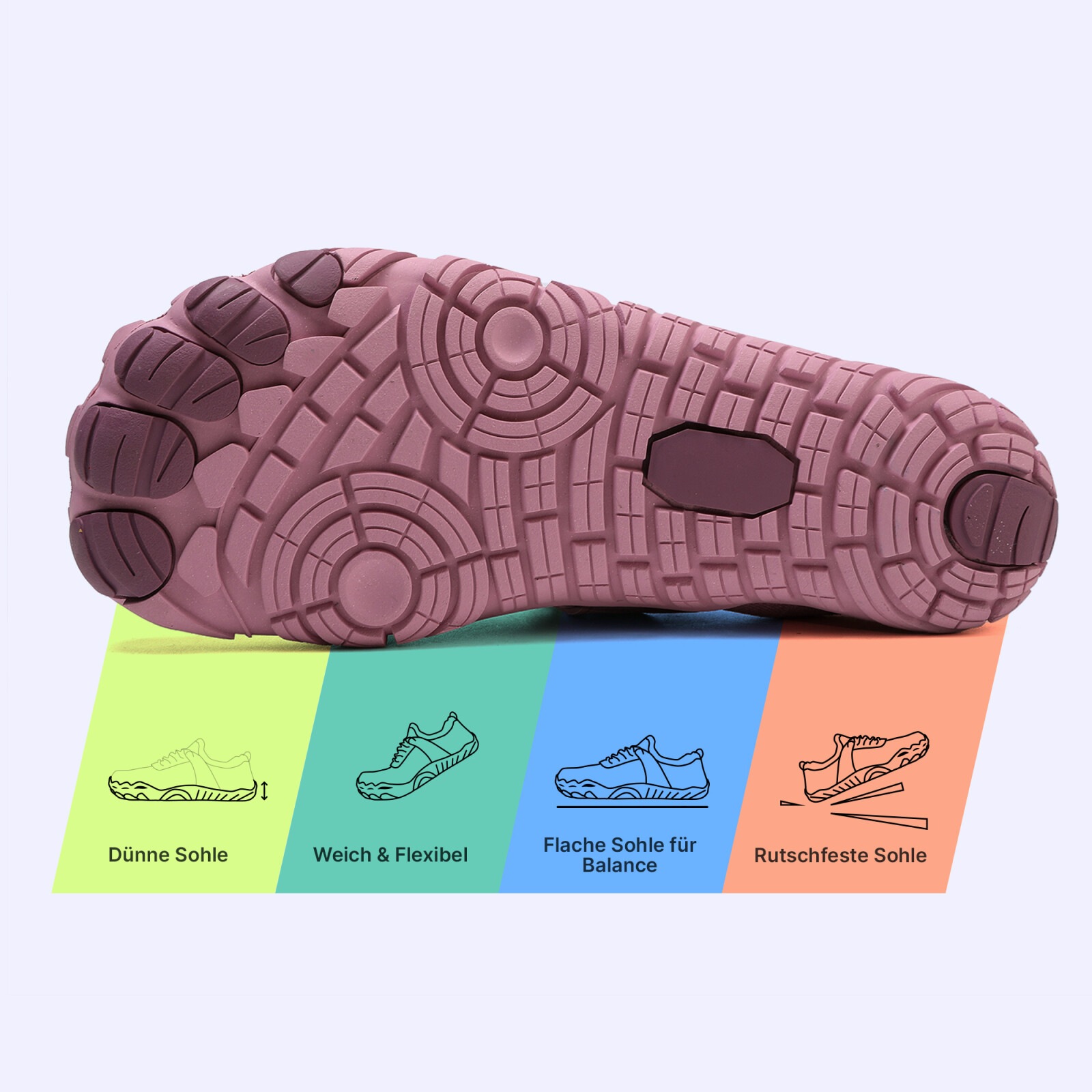 DOTALES Barfußschuh »Airstep Barfußschuhe Damen & Herren Barfuß Sneaker«  Minimalschuhe