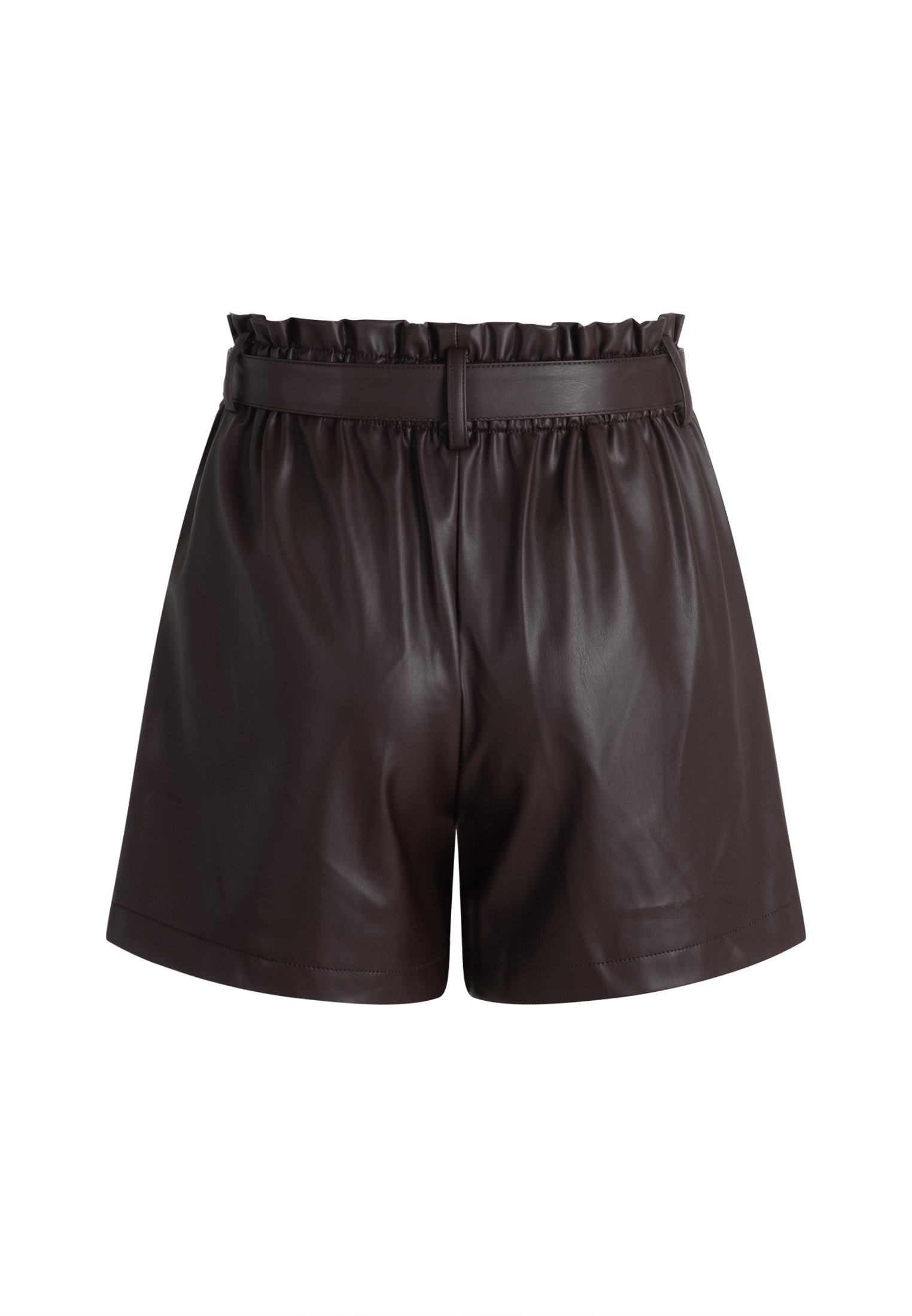 Zero Shorts »zero Damen Shorts Lederoptik mit Bindegürtel«, Gürtel