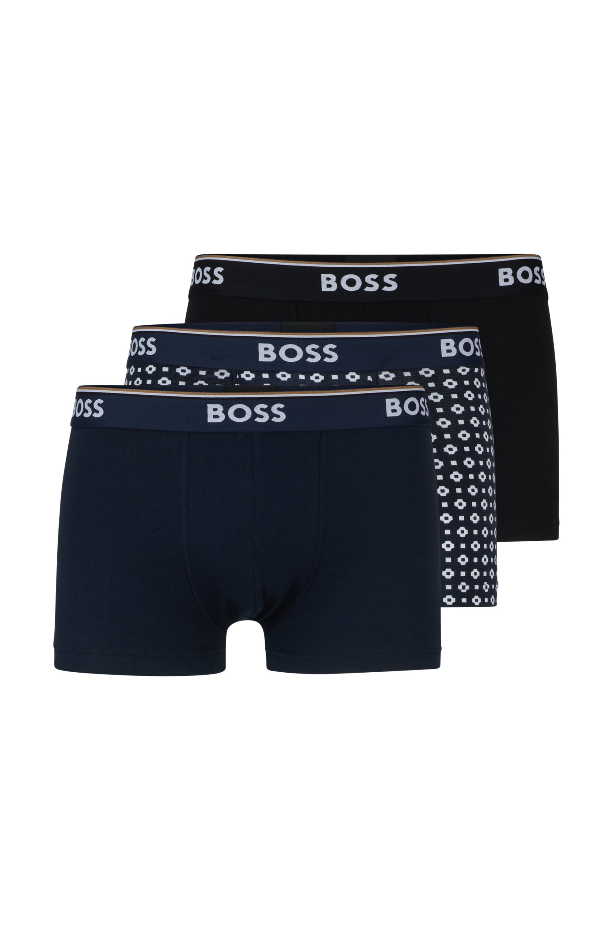 BOSS Trunk »Trunk 3P Power Desig«, (Packung, 3 St., 3er), mit BOSS Logobund