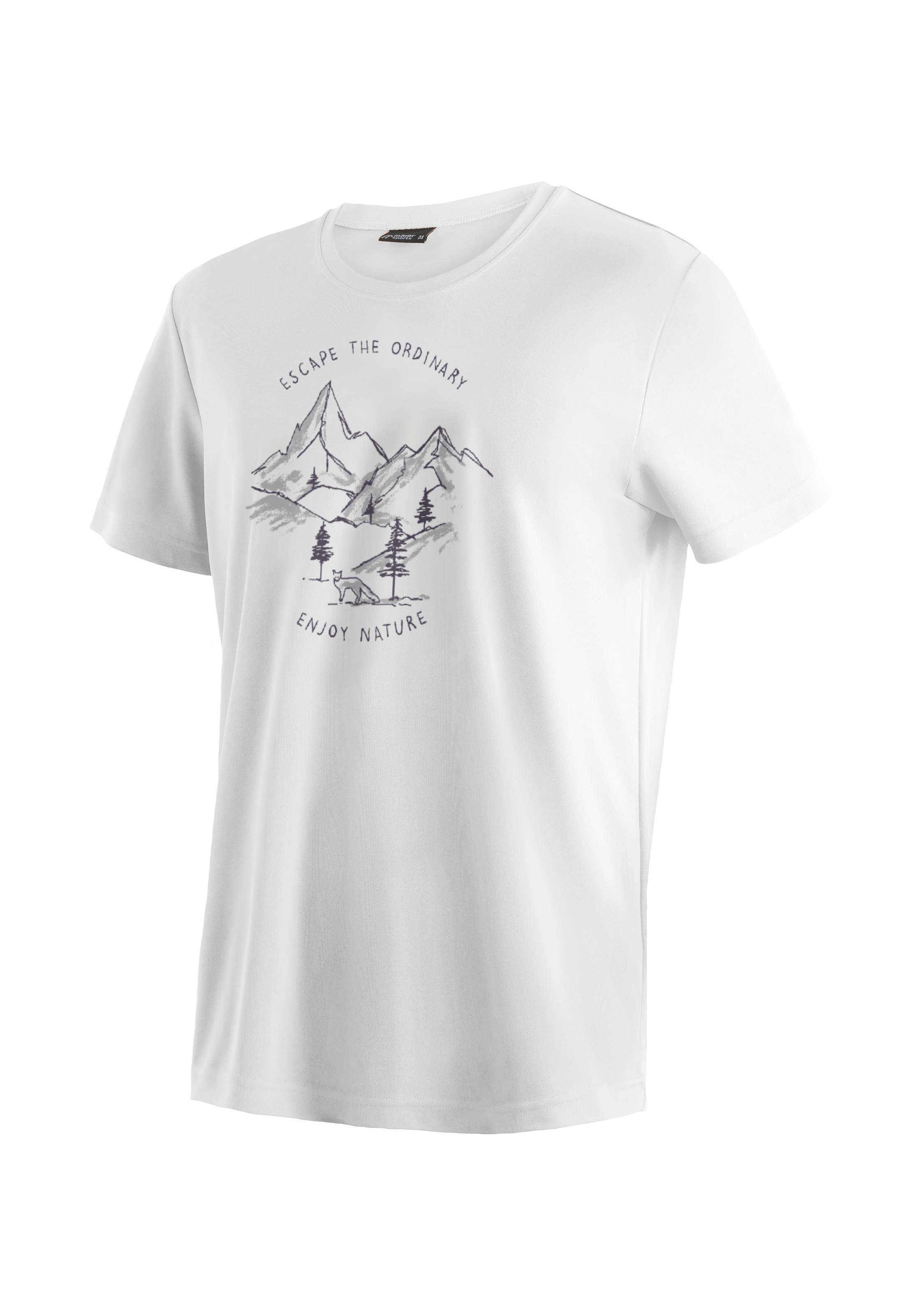 Maier Sports "Dieter Print" Herren Kurzarmshirt, leichtes Sommer Funktionsshirt, Rundhals, Reg Fit