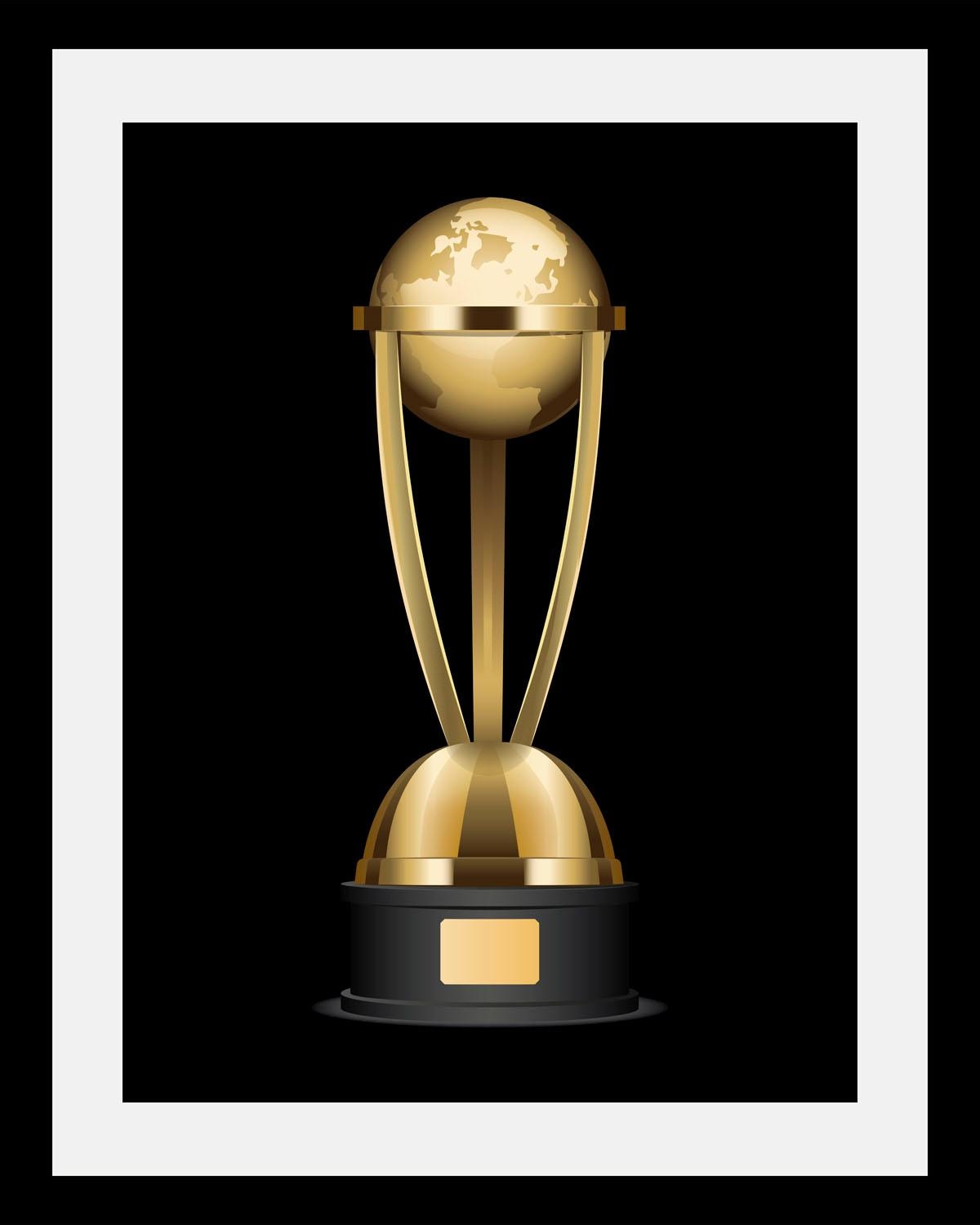 queence Bild "Pokal" Art World HD Premium Poster-Druck inkl. Holzrahmen