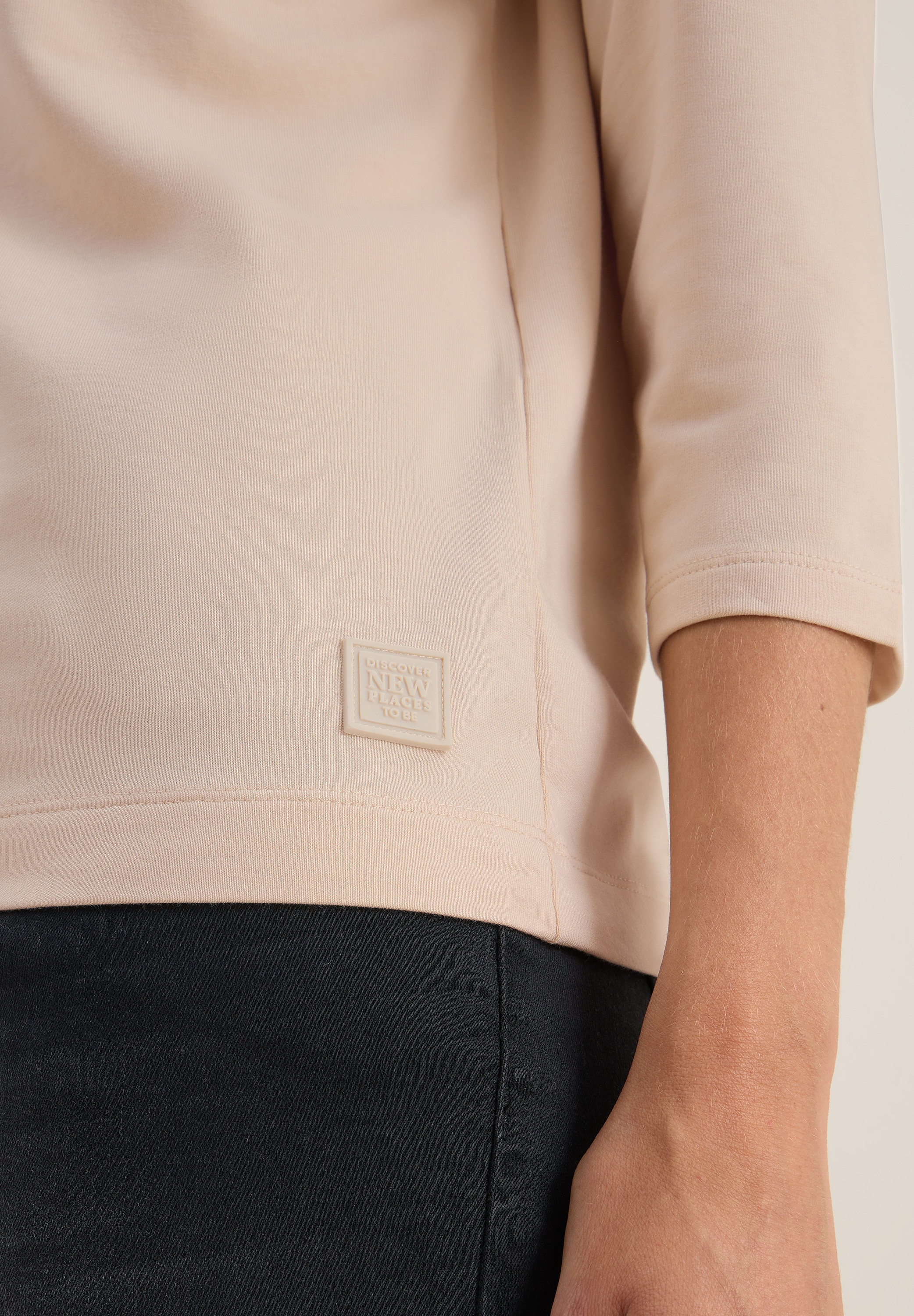 Cecil 3/4-Arm-Shirt, mit Knopfdetail