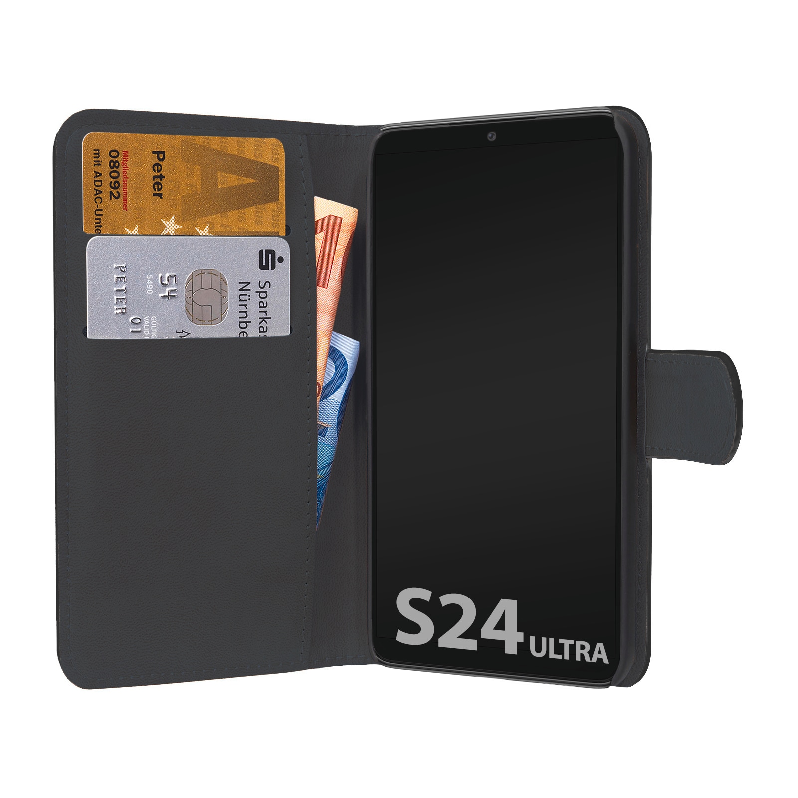 PEDEA Flip Case »Book Cover Classic für Samsung Galaxy S24 Ultra 5G«, Bookcover, Aufstellfunktion, Rundumschtuz