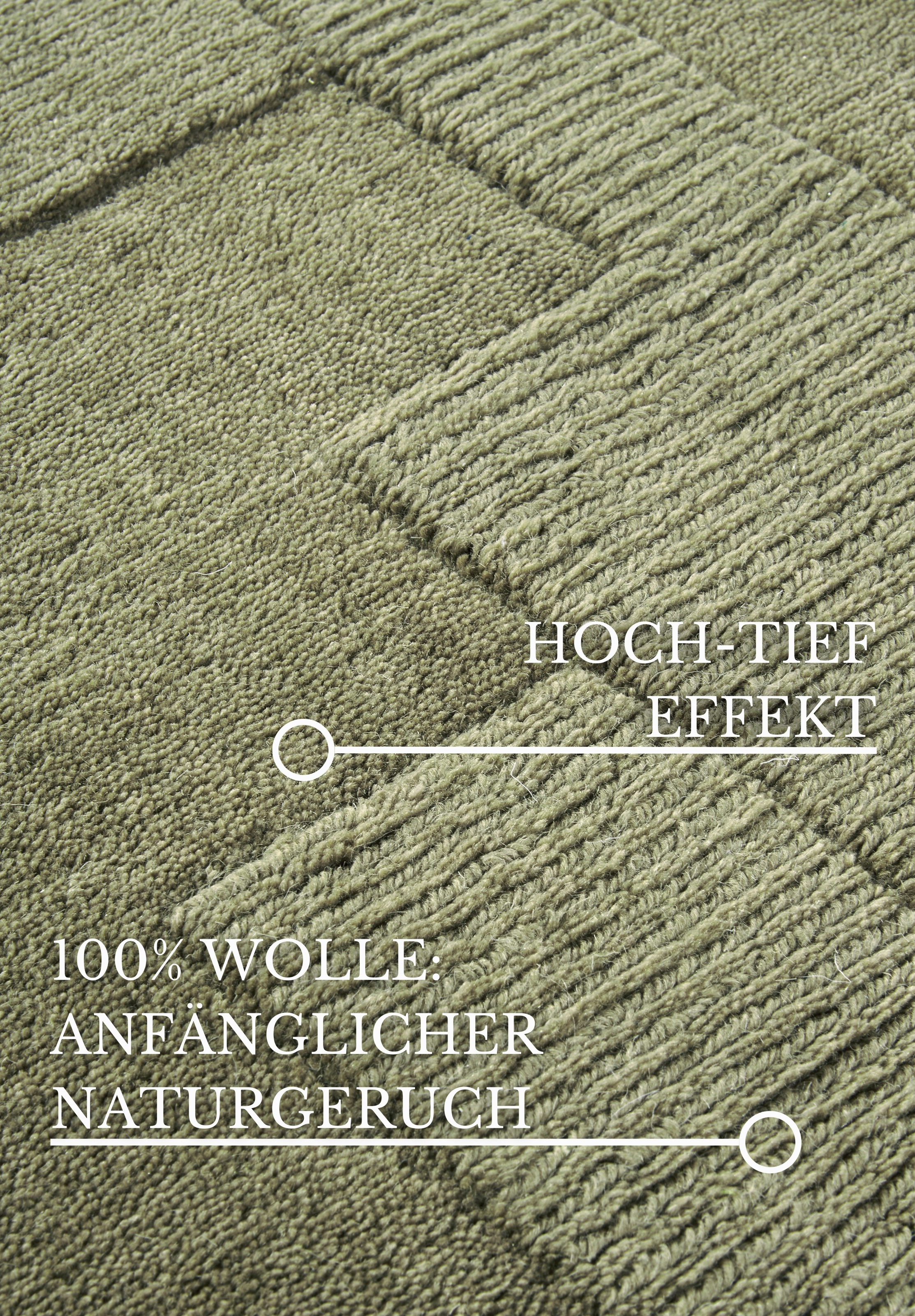 Villeroy & Boch Wollteppich »Wilhelmine«, rechteckig, 10 mm Höhe, Läufer, handgewebt, Wolle, Natur, Wohnzimmer, Geometrie, Boho