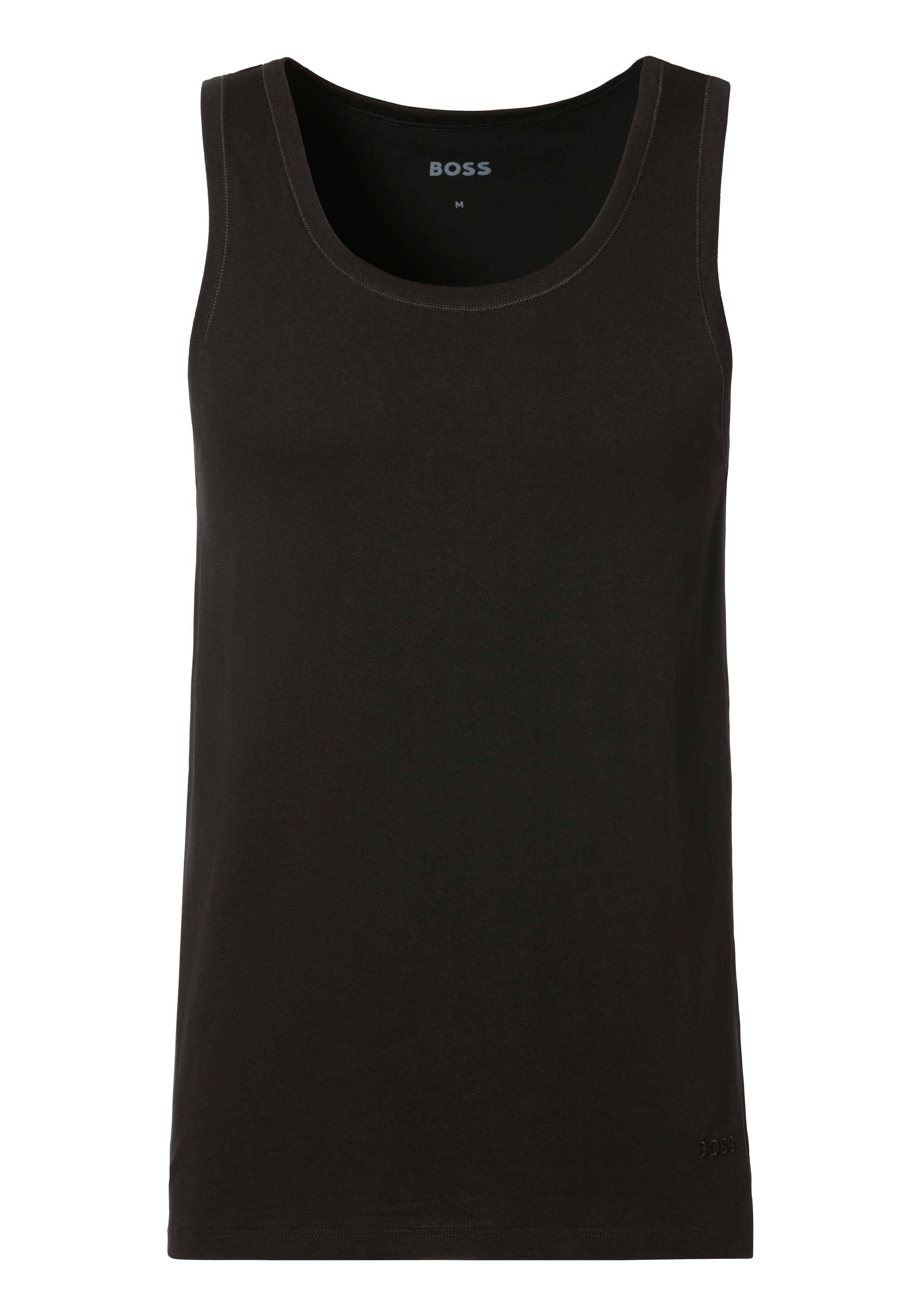 BOSS Unterhemd »Tank Top 3P CO«, (Packung, 3 St.), mit Rippbündchen
