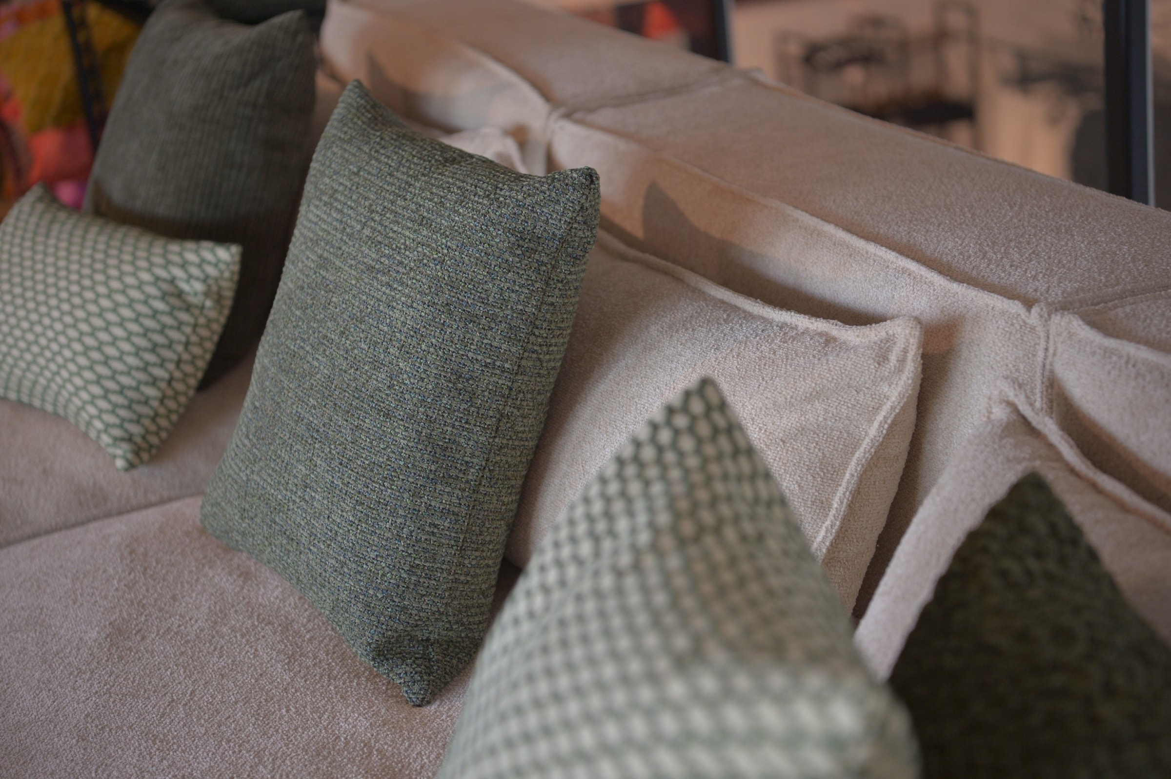 H.O.C.K. Dekokissen »Levin« Sofakissen inkl. Füllung, 50x50cm, Dekokissen, strukturiert