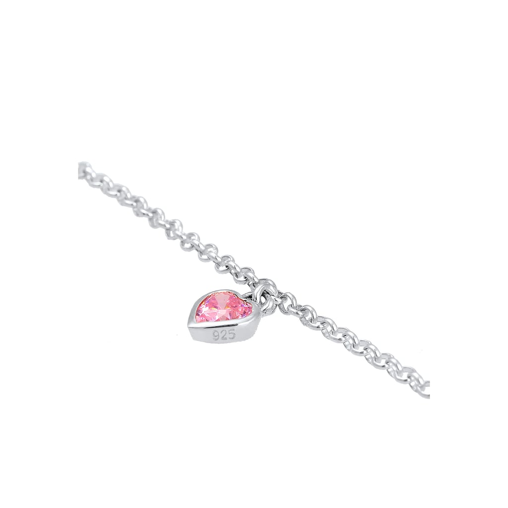 Elli Armband »Kinder Herzen Heart Zirkonia Erbskette 925 Silber«