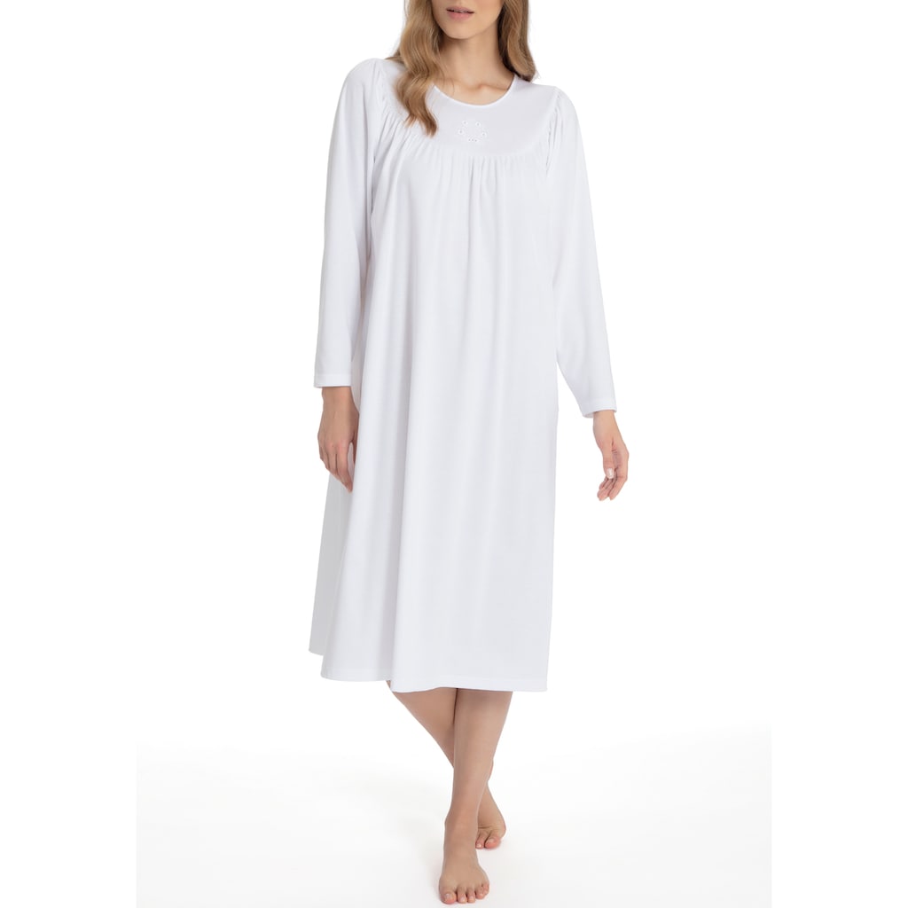 CALIDA Nachthemd »Soft Cotton«, Schlafhemd ca. 110 cm lang, Comfort Fit, Raglanschnitt