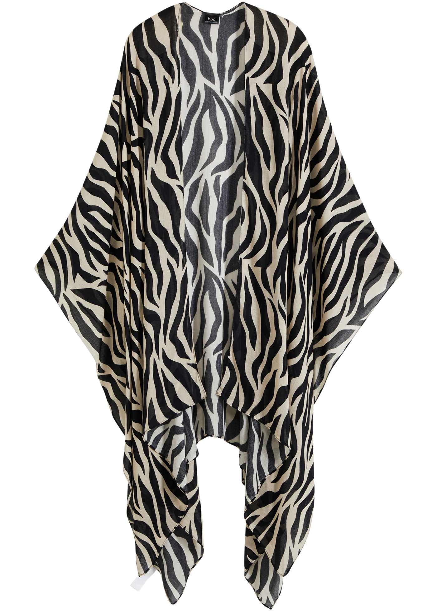 bonprix Strickponcho "Poncho" aus Viskose, mit Animal-Print, figurumspielen günstig online kaufen