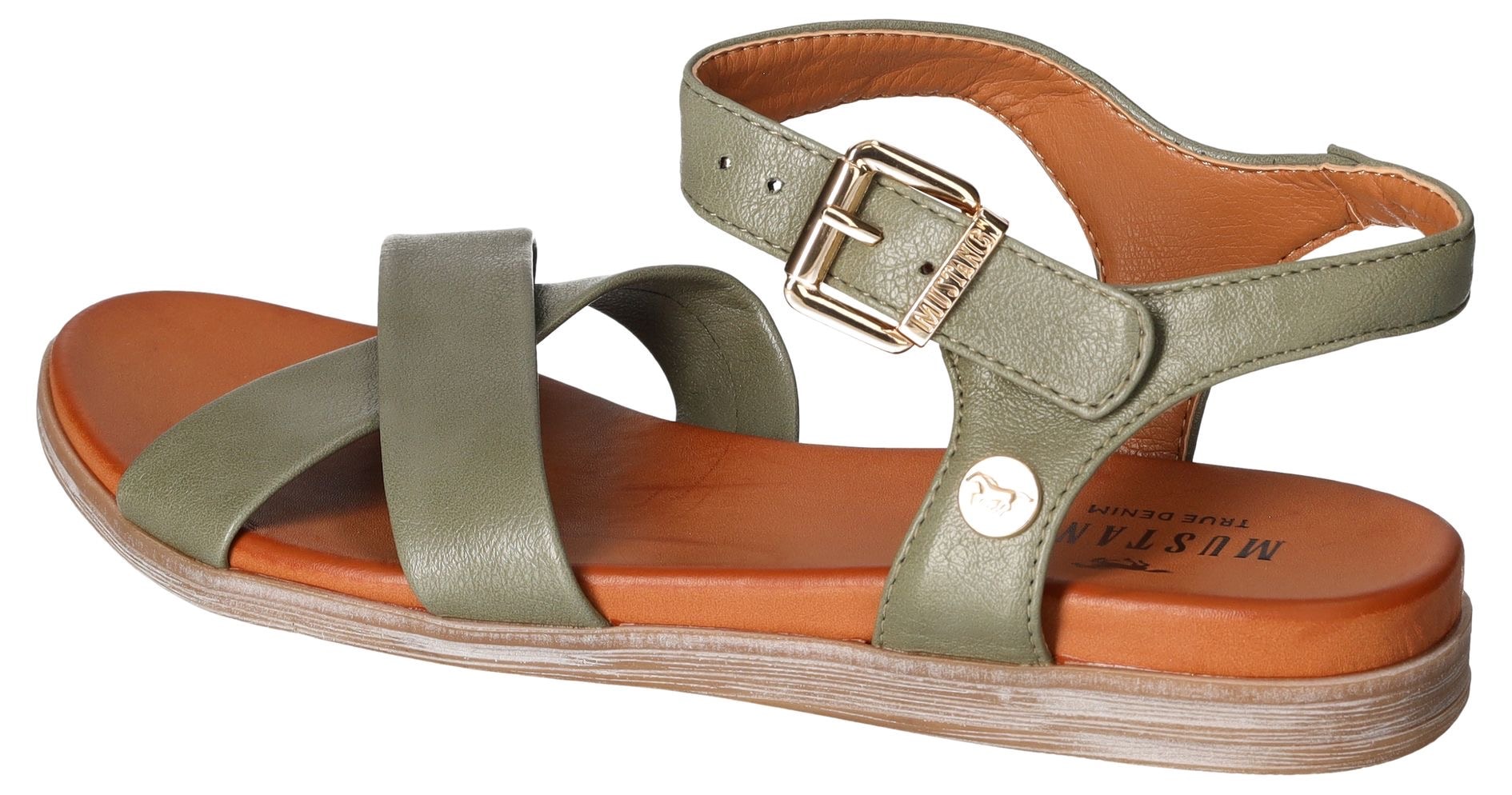 Mustang Shoes Sandale, Sommerschuh, Sandalette, Riemchensandale, mit breiten Riemen