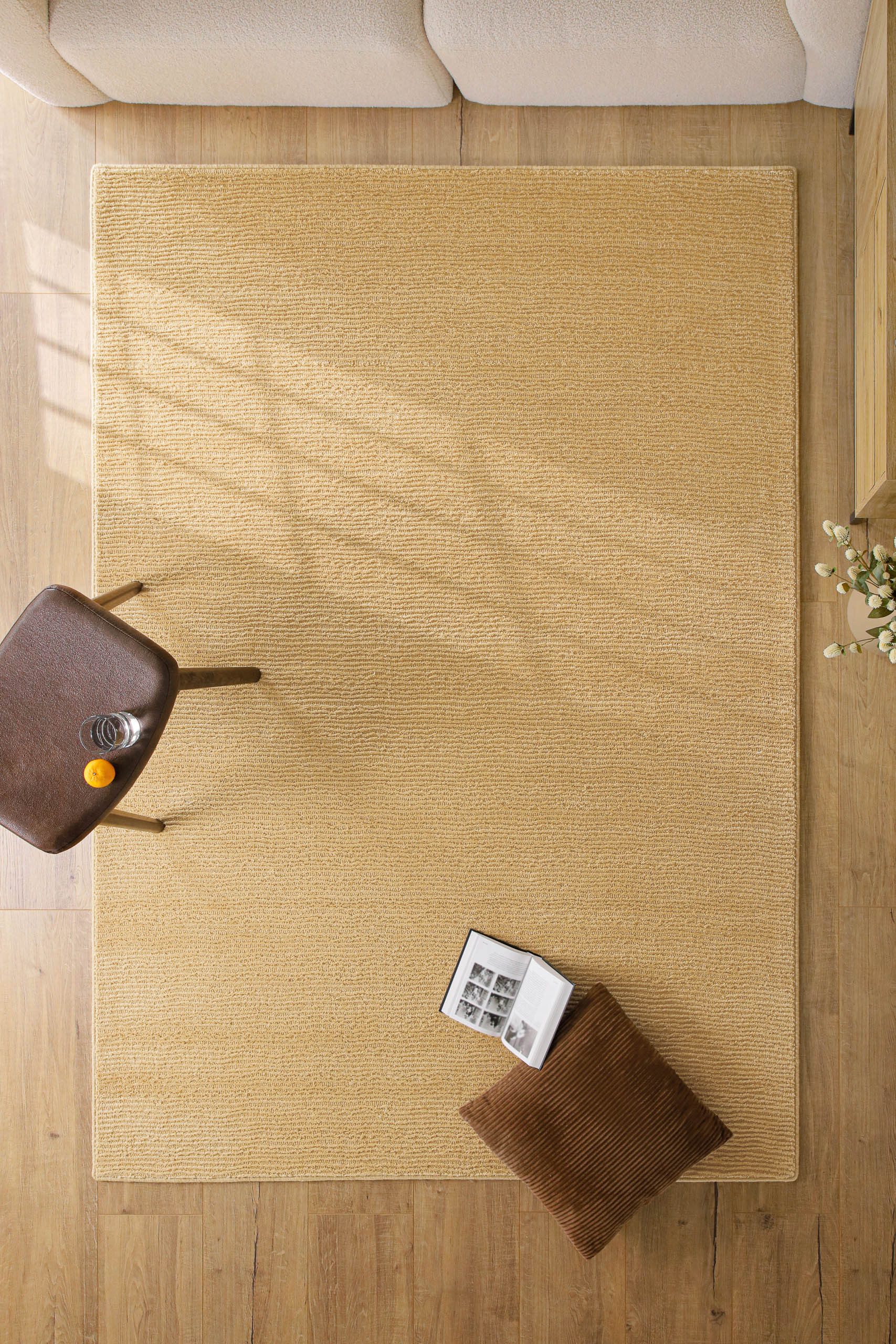 Wecon home Teppich "Castello ONE" rechteckig 7 mm Höhe Schurwolle, Kurzflor mit Hoch-Tief-Effekt, Wohnzimmer, Streifenmuster