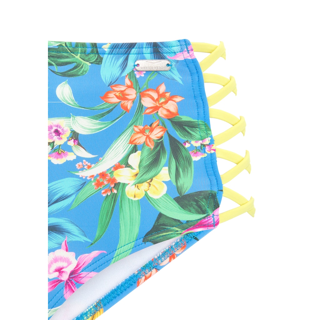 Venice Beach Bikini-Hose »Hanni«, mit tropischem Print und gelben Details