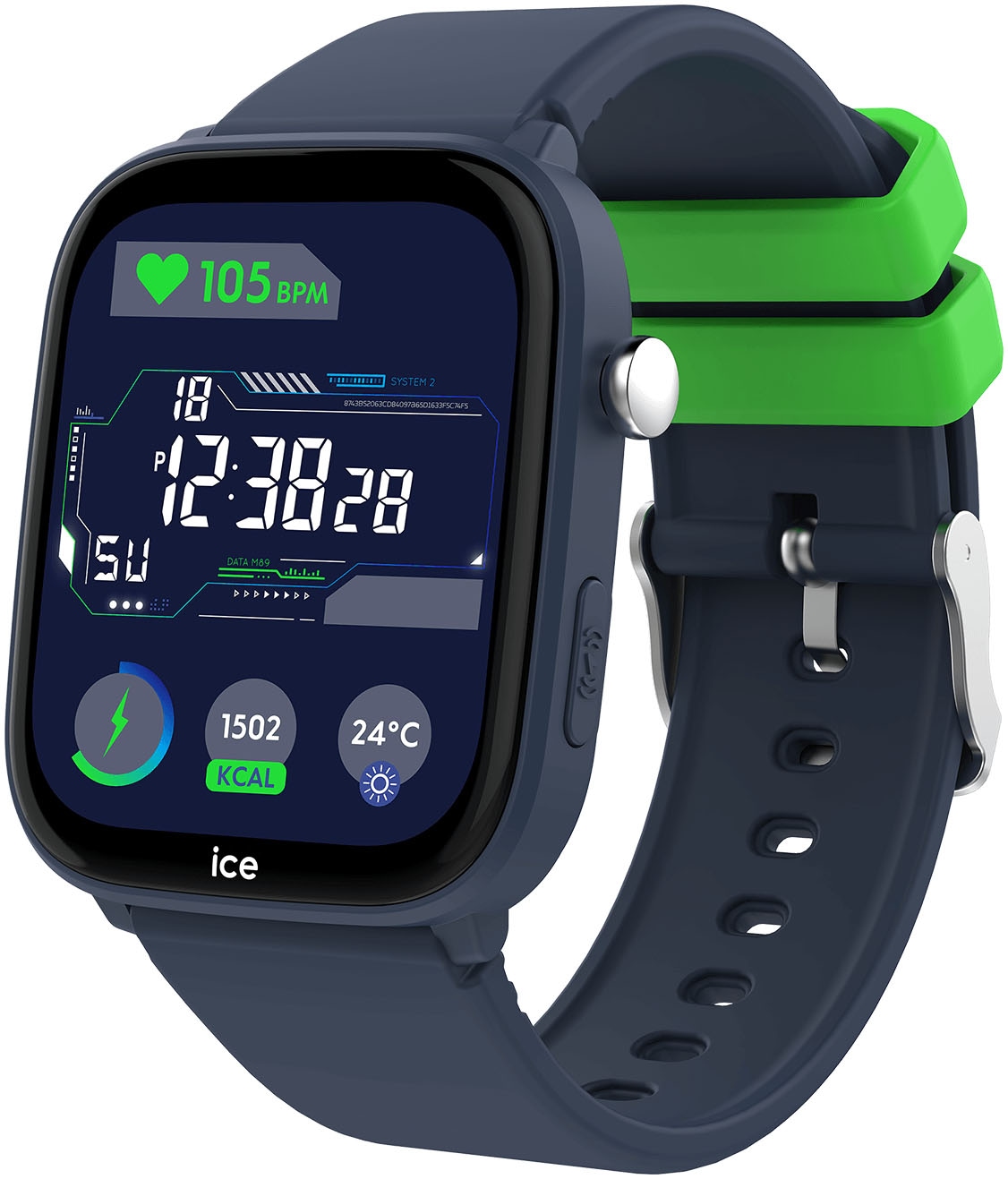 ice-watch Smartwatch »ICE smart junior 3.0 - Find My - 1.75«, Armbanduhr, Kinderuhr, Silikonarmband, Bluetooth, Geschenkidee,digital)
