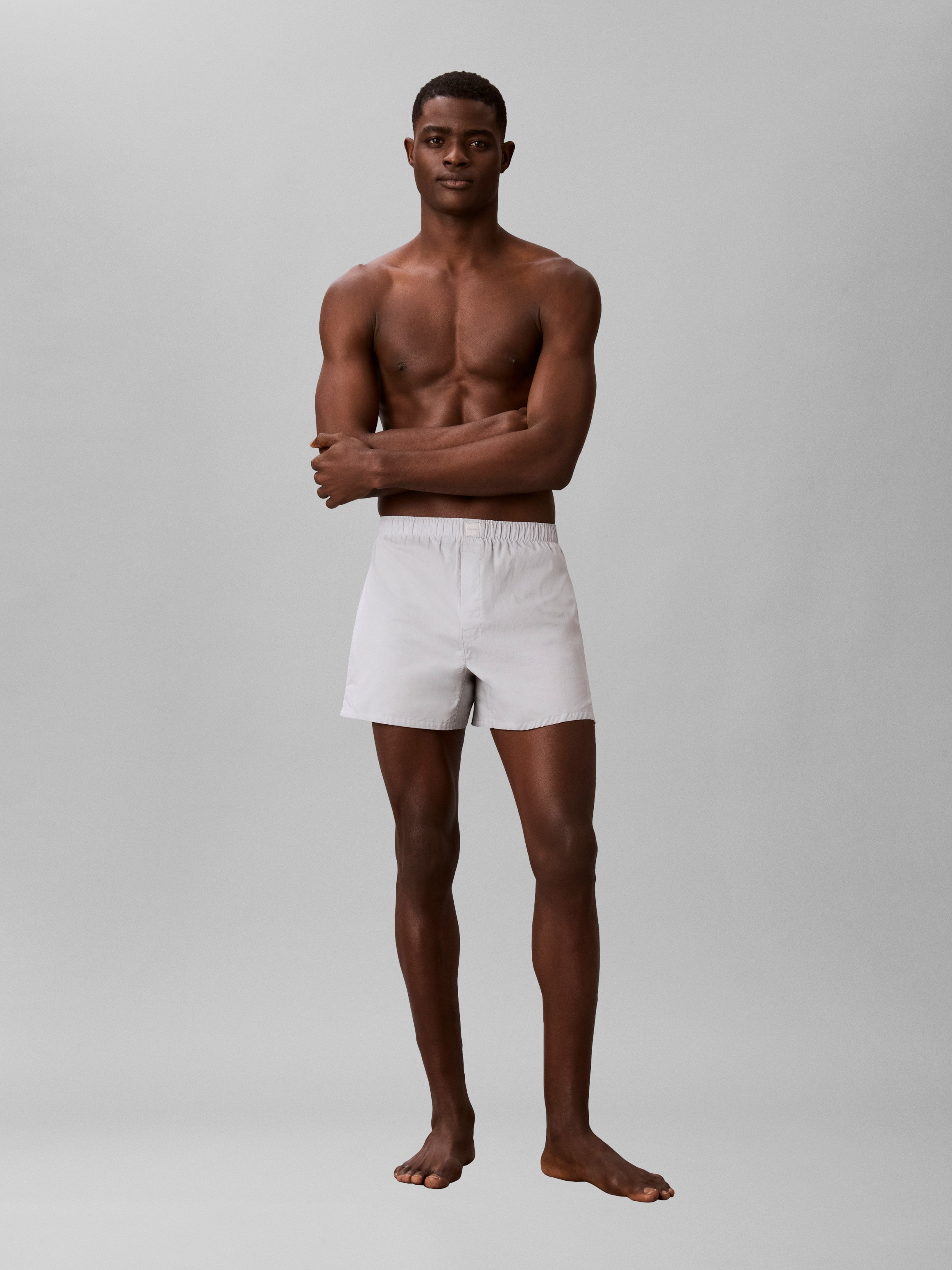 Calvin Klein Underwear Webboxer »BOXER TRAD 3PK« Packung, 3er-Pack,  mit Logo-Elastikbund (3 Stück)