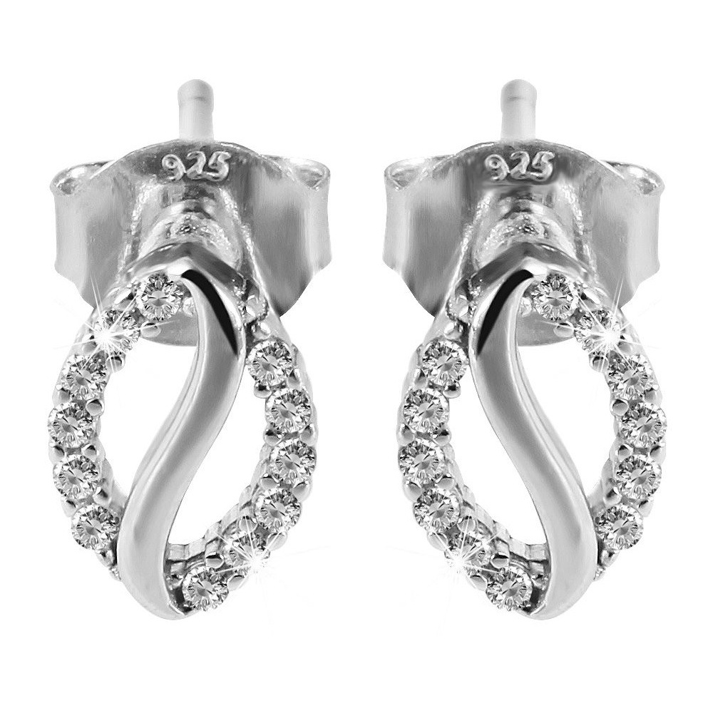 Paar Ohrhänger ADELIA´S "Damen Ohrringe – Ohrstecker aus 925 Silber mit Zirkonia", Damen, Gr. Damen, Silber 925 (Sterlingsilber), silber, Ohrringe, Ein stilvolles Geschenk für besondere Momente 8