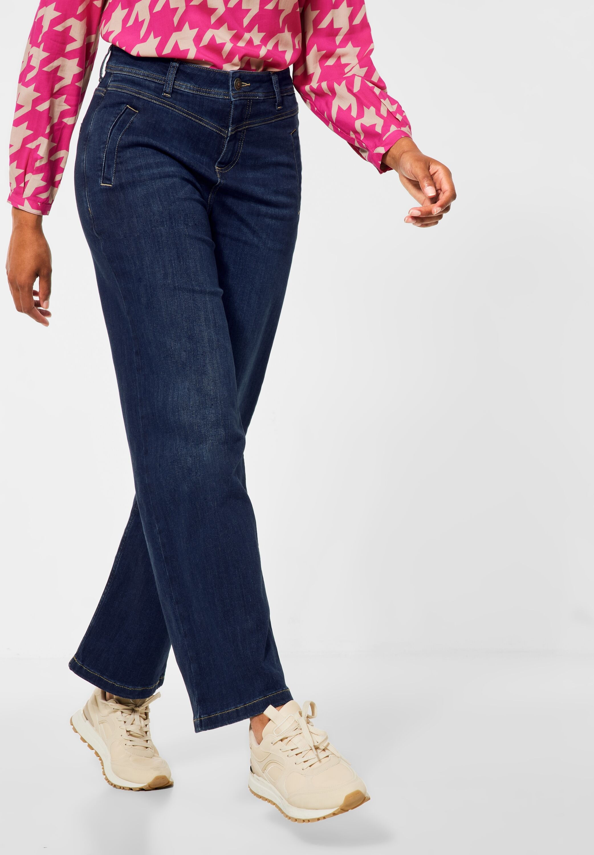STREET ONE Weite Jeans, High Waist