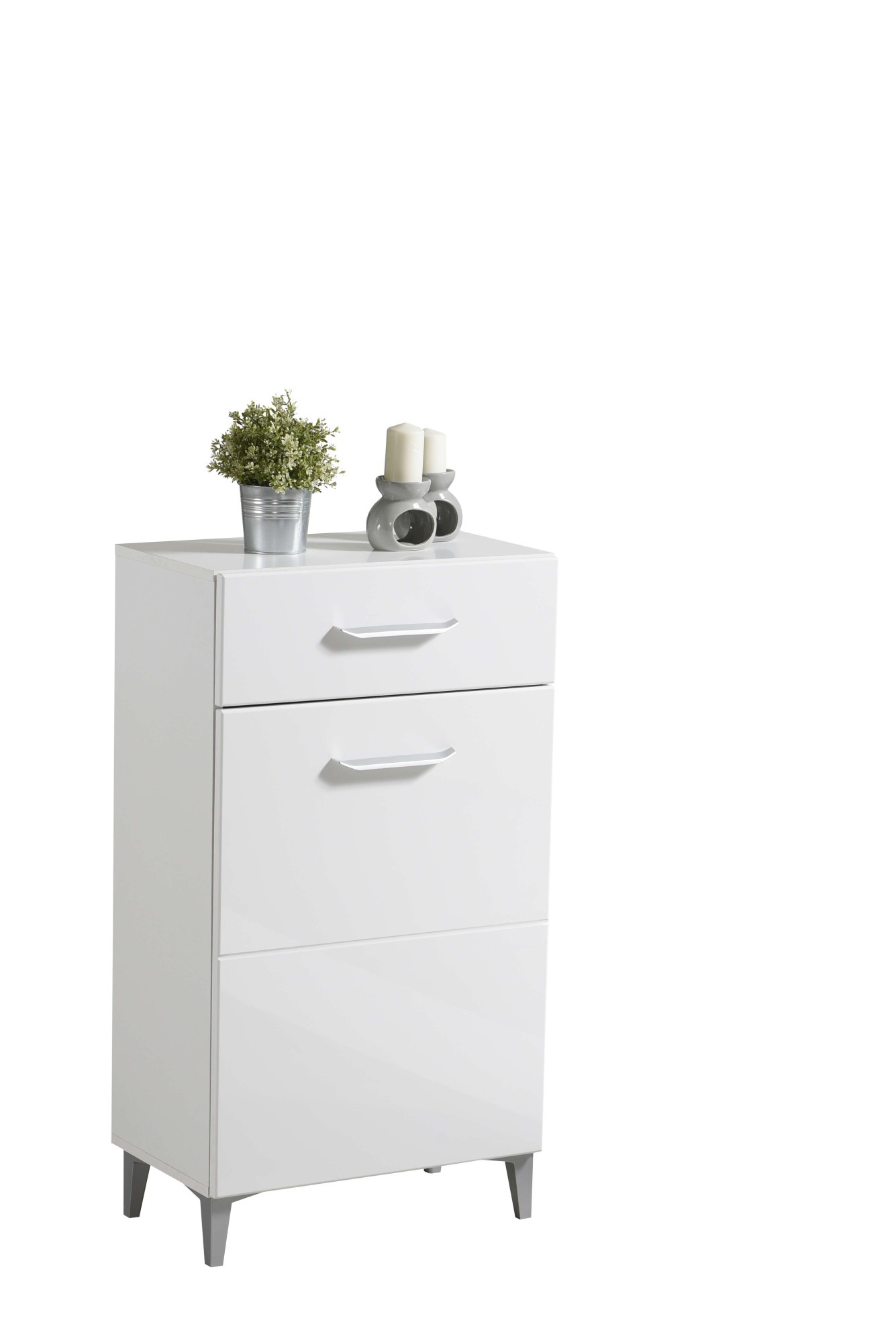 INOSIGN Schuhschrank »Belfort, Schuhkommode, Schuhregal, Höhe 105 cm«, in Opaque Weiß mit MDF-beschichtet Fronten, modernes Design