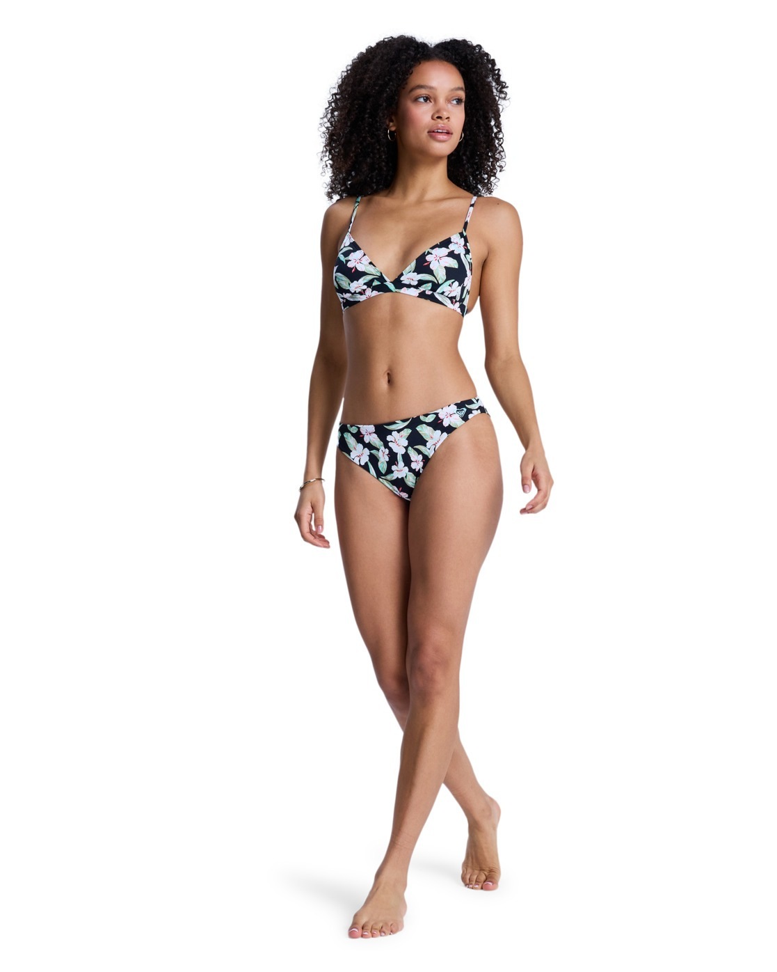 Roxy Bikini Essentials Pt Fixed Triangle Cheeky Anthracite Spring Charming Sma XL Femme 3
