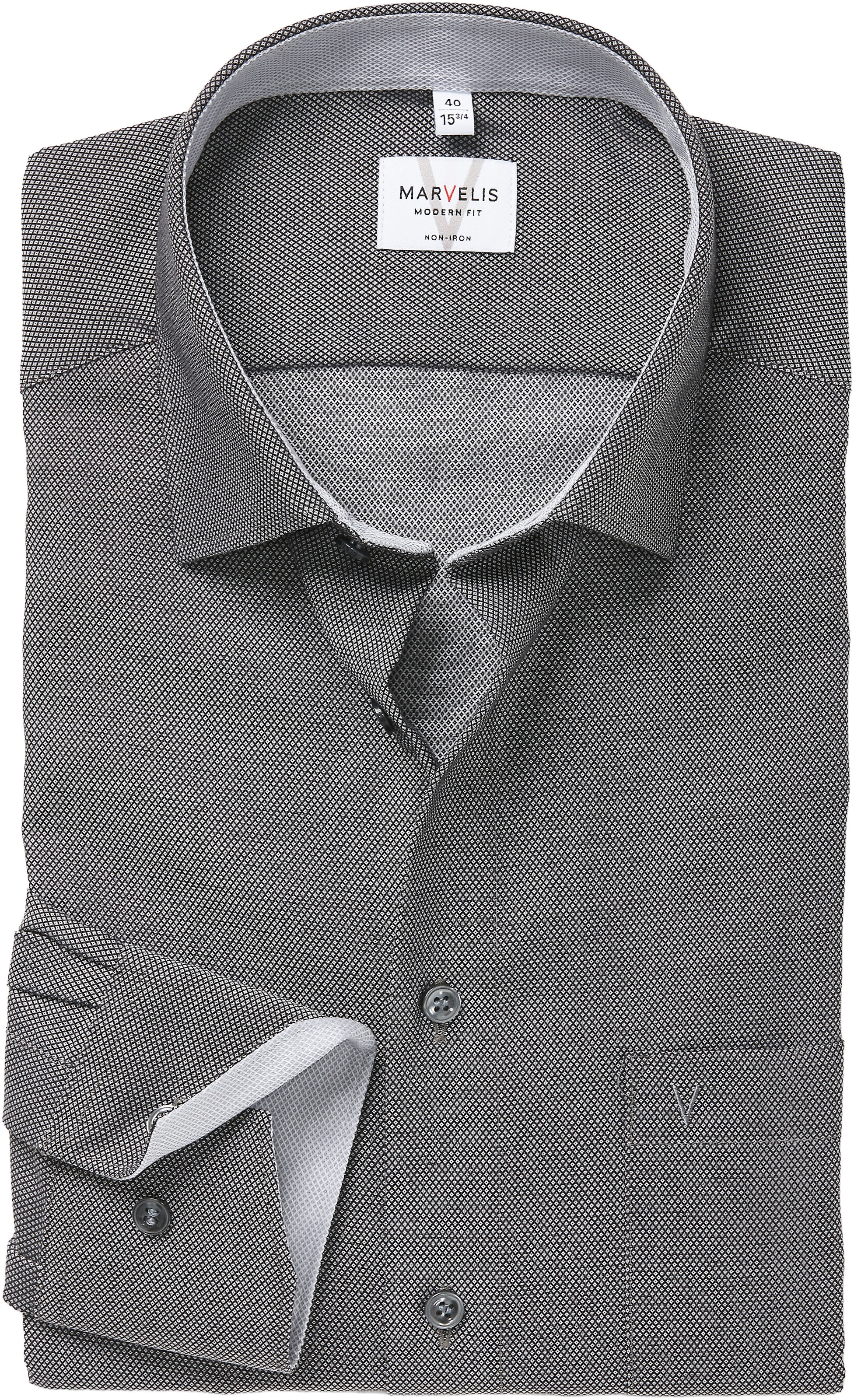 MARVELIS Langarmhemd Businesshemd, modern fit, bügelfrei günstig online kaufen