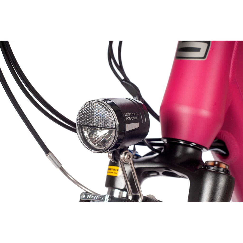 SAXONETTE E-Bike »Comfort Plus 4.0«, 7 Gang, Shimano, Frontmotor 250 W, E-Bike Citybike mit Rücktrittbremse, vollintegrierter Akku