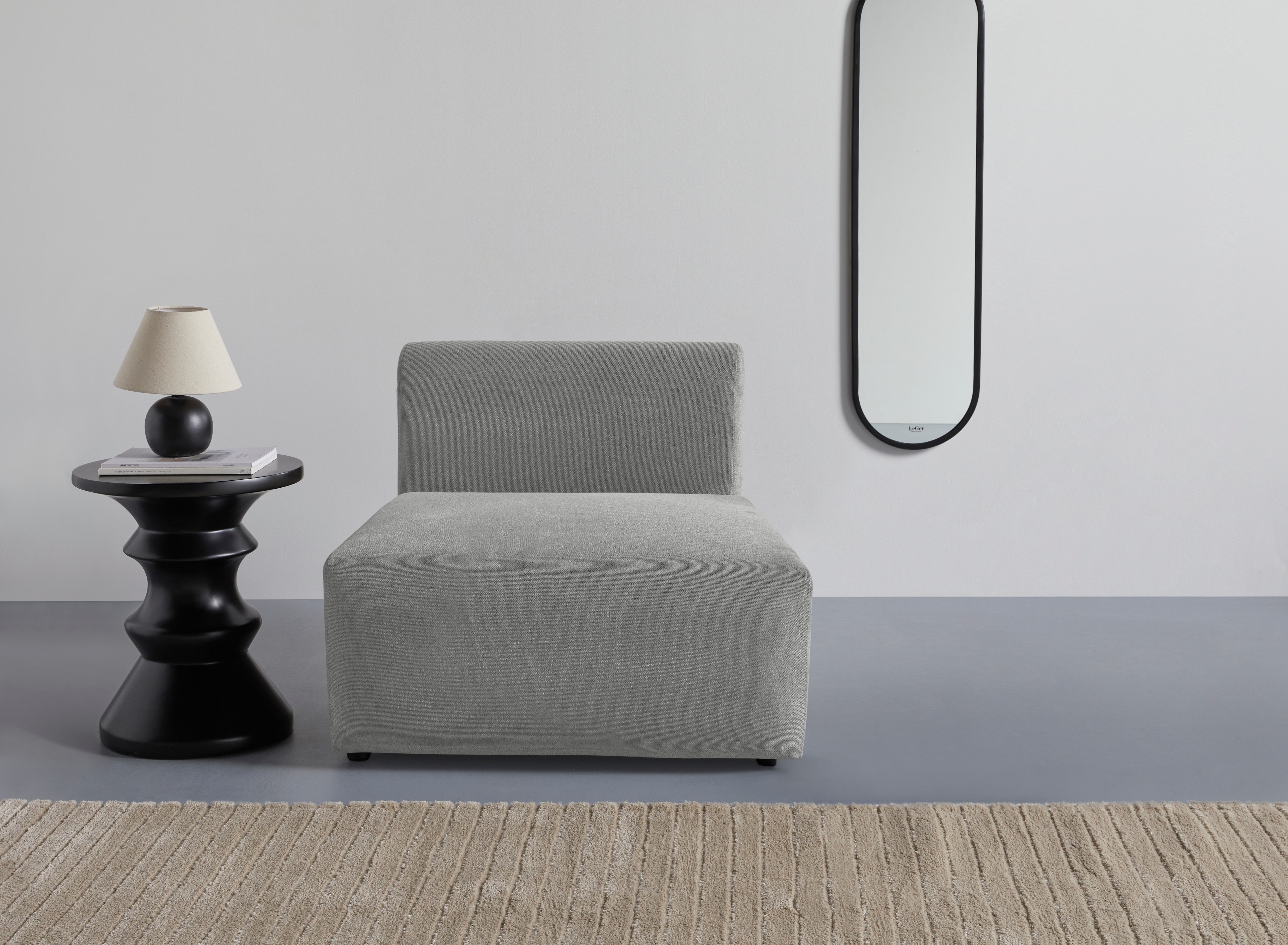LeGer Home by Lena Gercke Sessel "LYZA Sofa-Mittelelement, Maße B/T/H: 76/96/74 cm" als Modul oder separat verwendbar, für individuelle Zusammenstellung