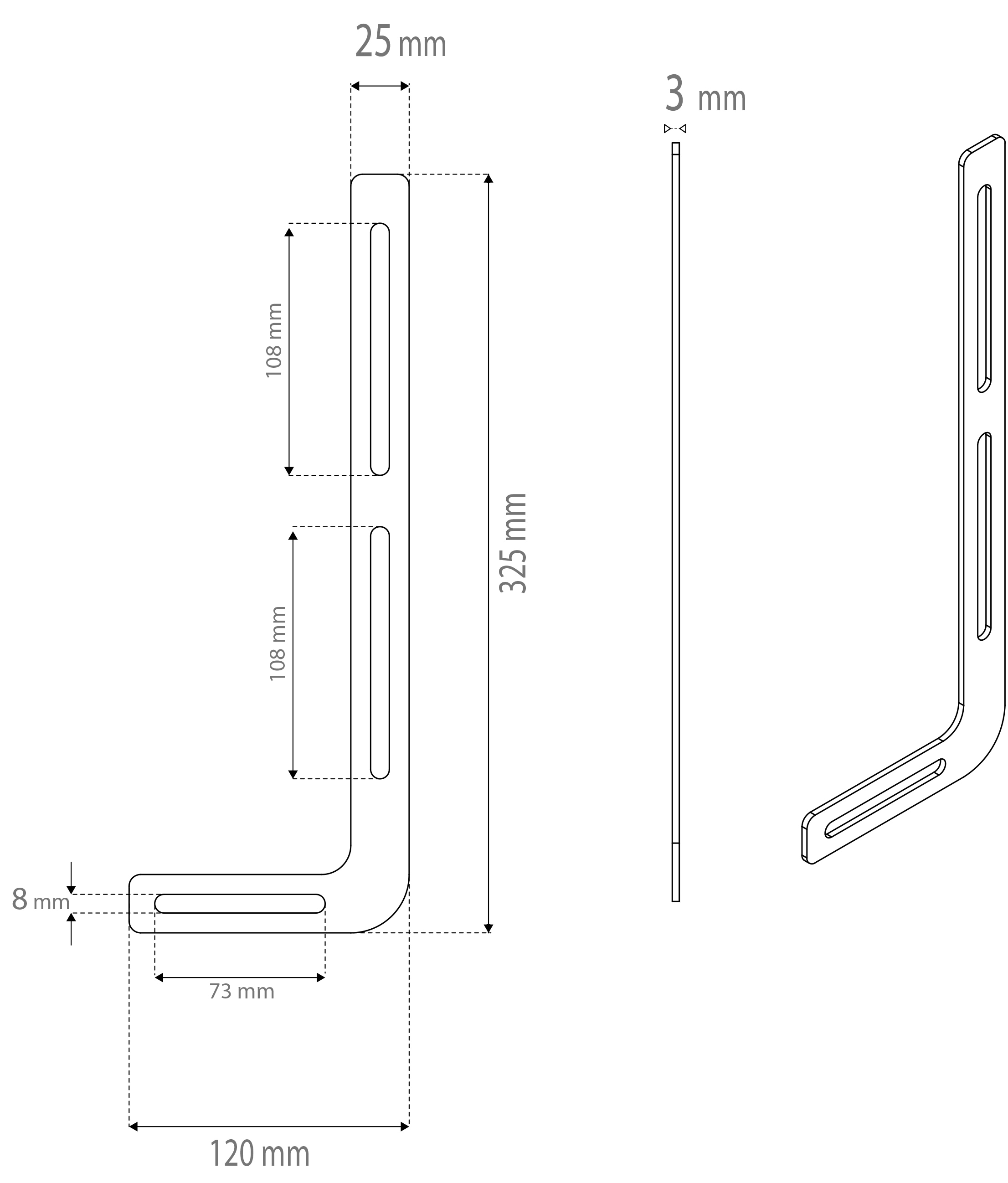 VCM TV-Wandhalterung »Universal Soundbarhalterung Sounbar Halter SB300«
