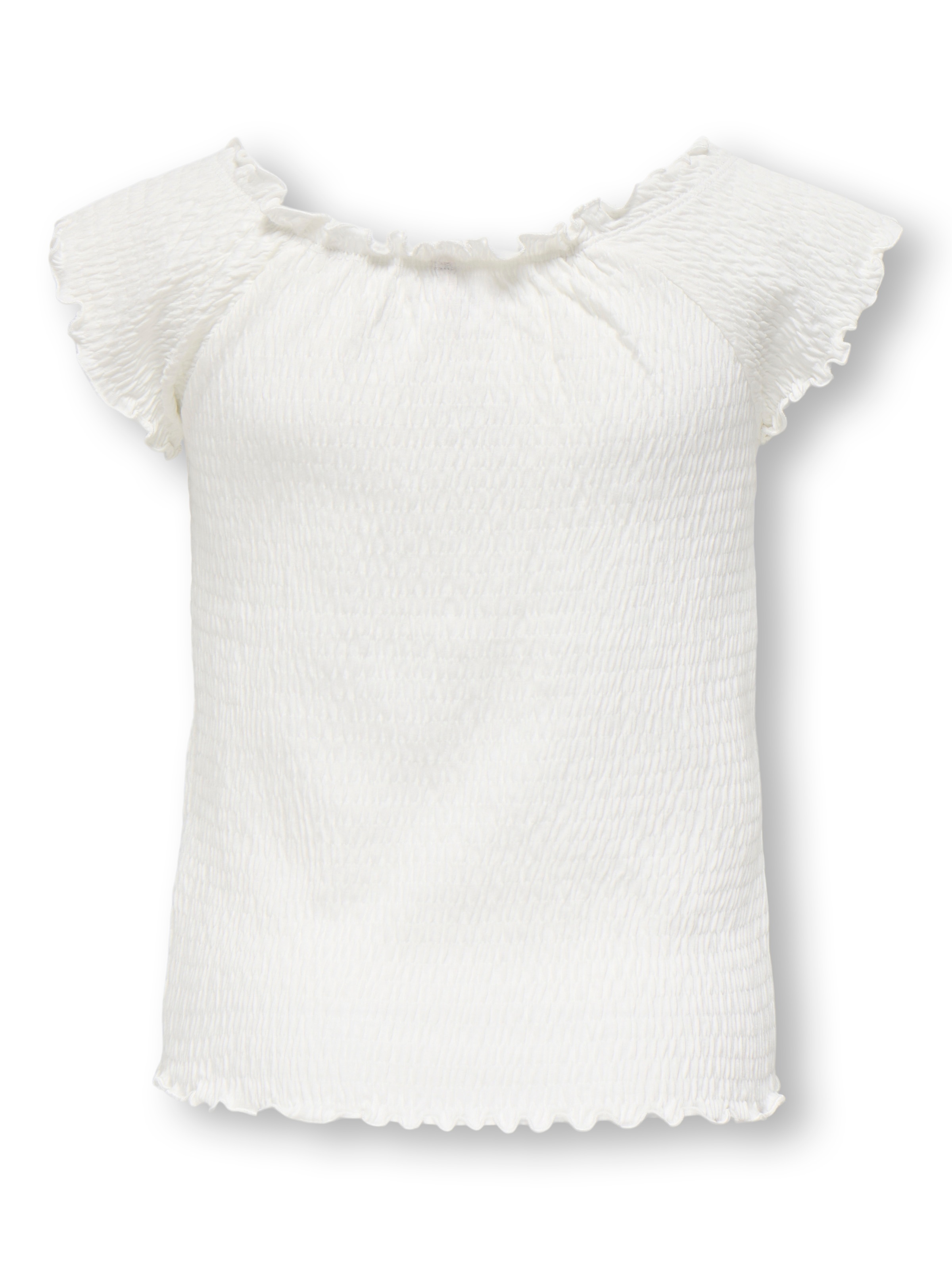 KIDS ONLY Carmenshirt »KOGJOJO LIFE SS TOP JRS« mit gewellten Kanten