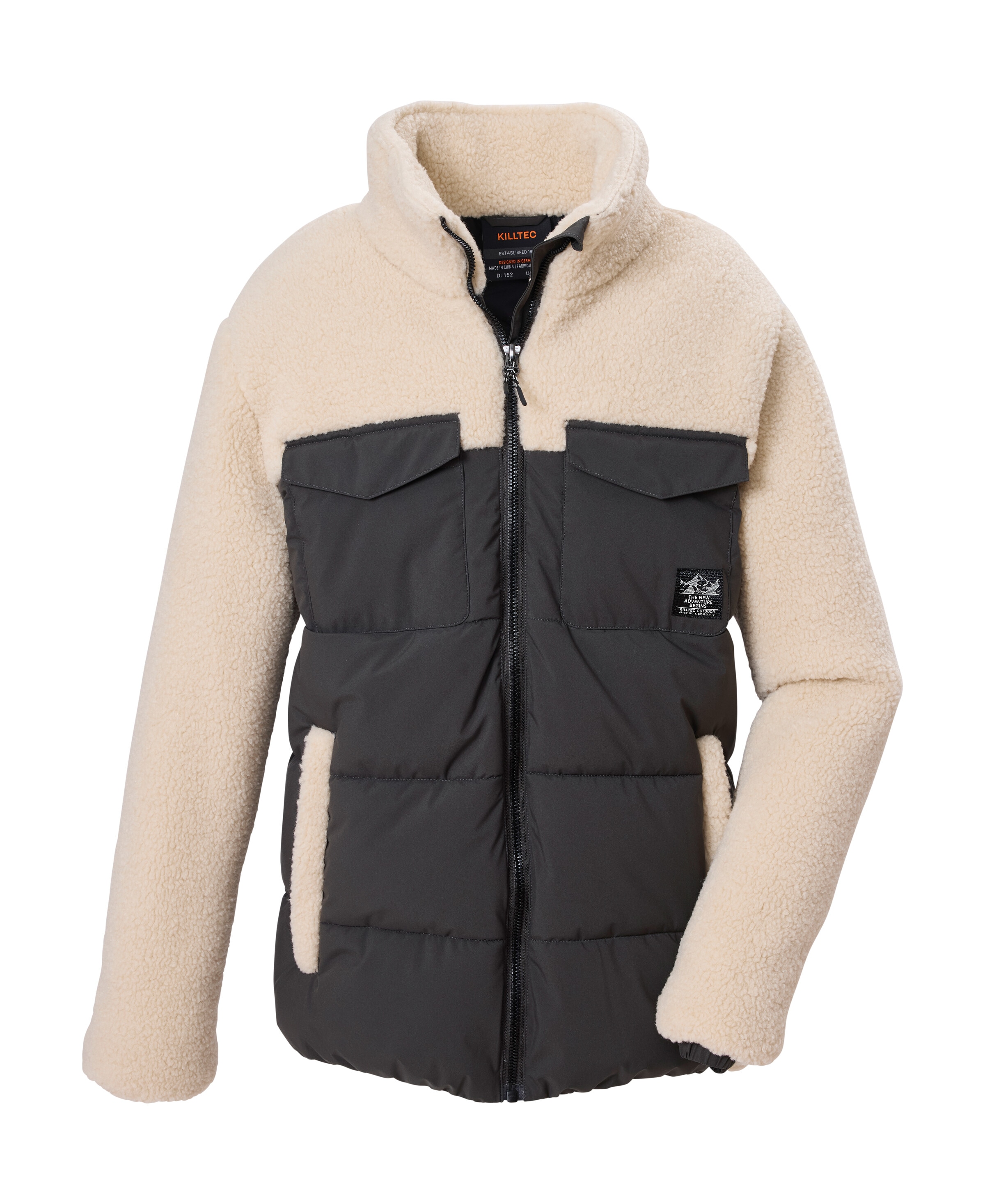 Killtec "KOW 183 BYS QLTD JCKT" Kuschelig warme Hybridjacke mit Sherpa Fleece und Kinnschutz