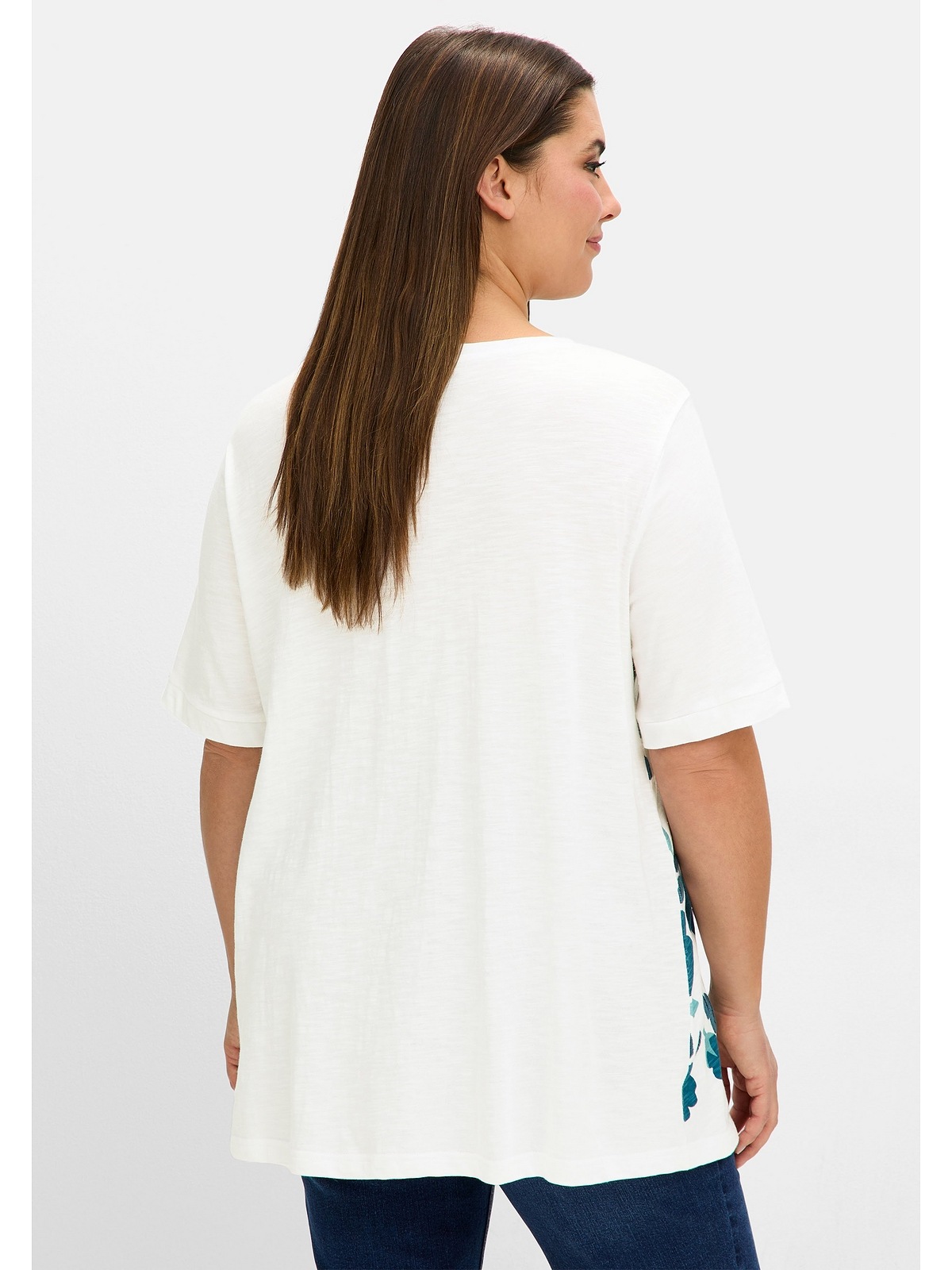 Sheego T-Shirt "Große Größen", mit Floral-Druck und Stickerei günstig online kaufen
