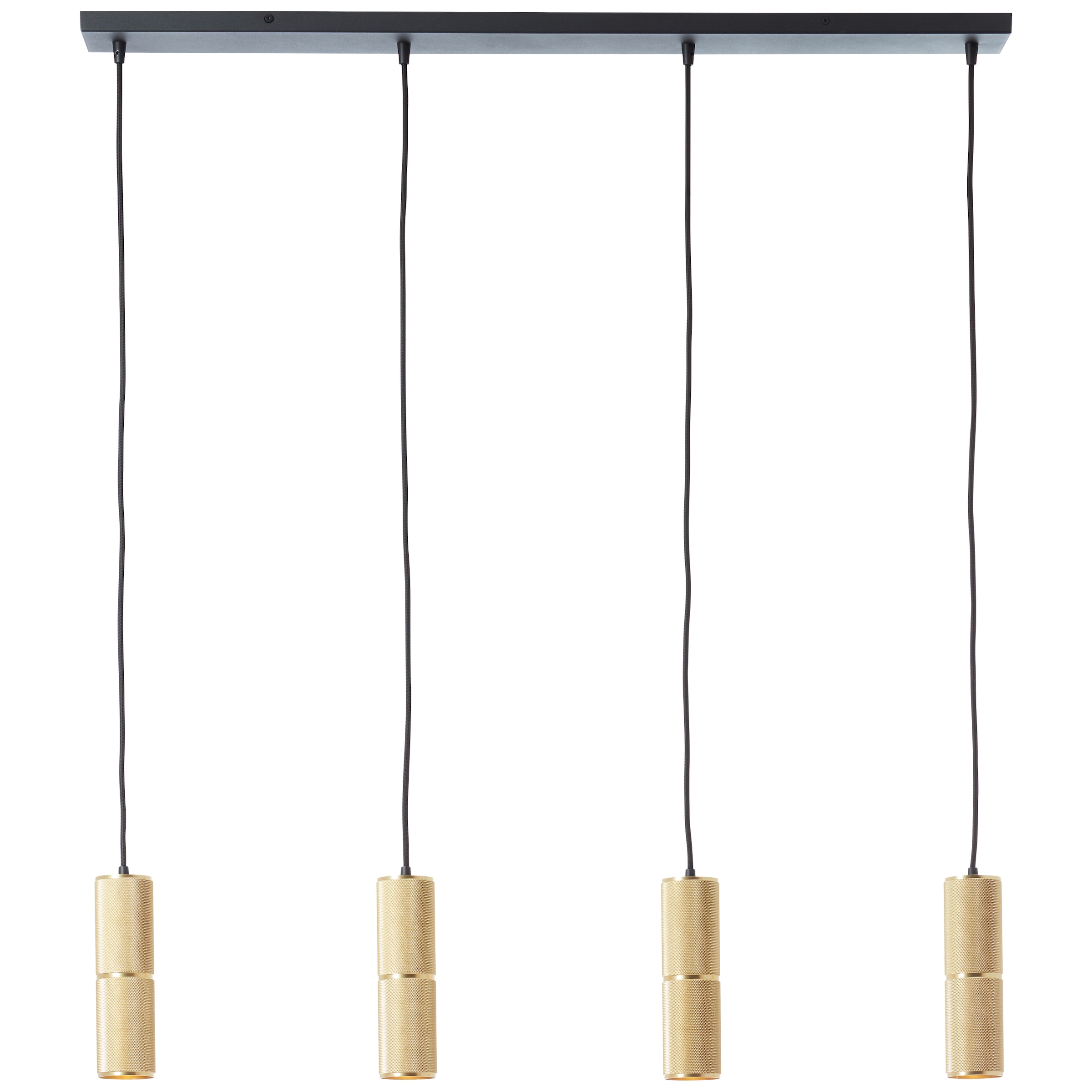 Brilliant Pendelleuchte »Marty«, 4 flammig, Leuchtmittel GU10 | LED wechselbar, LED-Pendellampe, B: 92 cm, 4x 350 lm, 3000 K