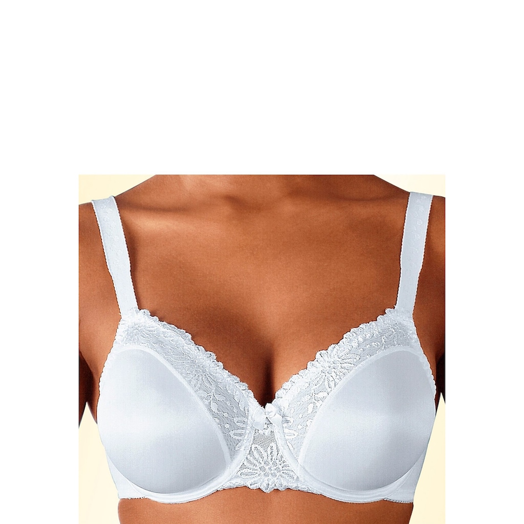 Triumph Minimizer-BH »Ladyform Soft W X«, Cup C-F, Bügel-BH mit Spitzendetails